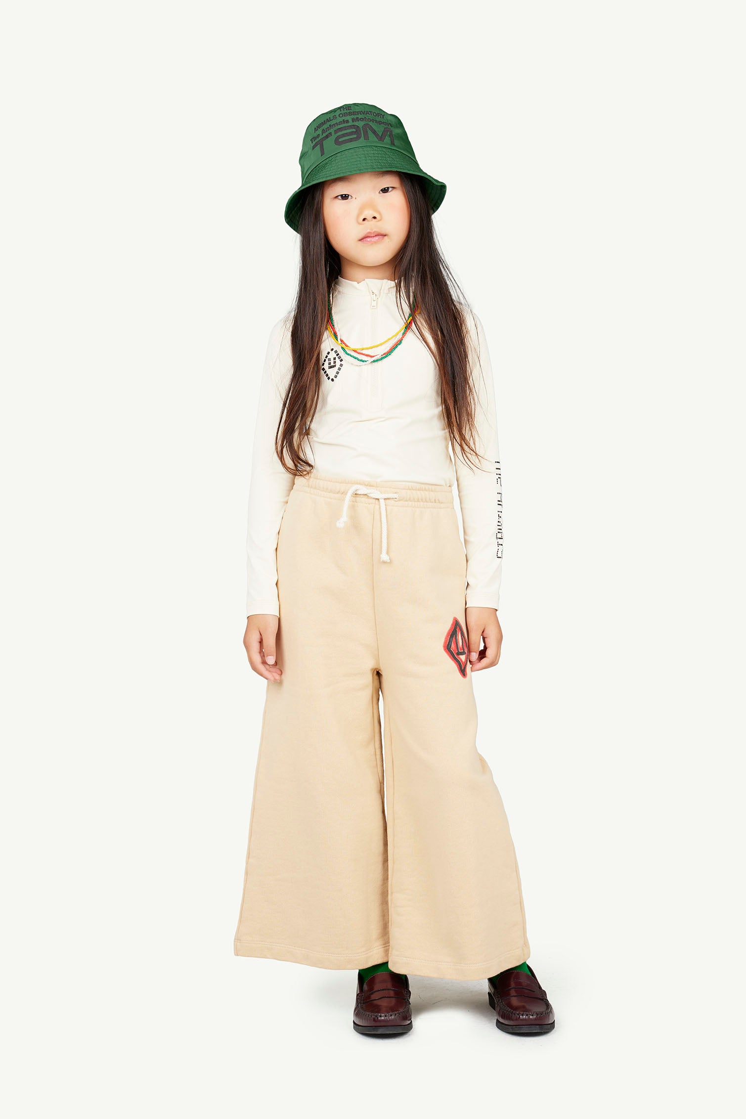 the animals observatory kids platypus pants - beige