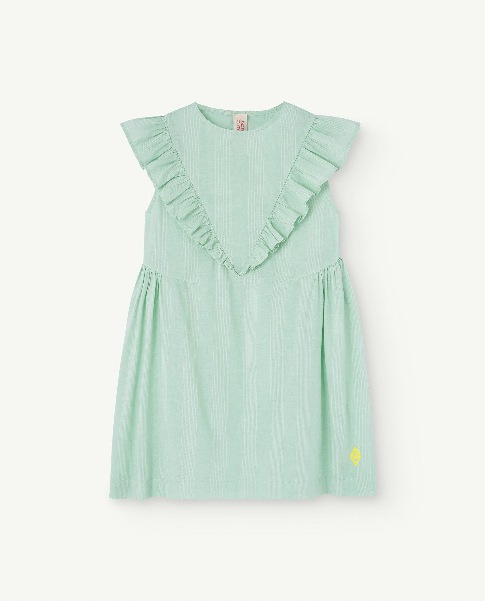 the animals observatory kids giraffe dress - turquoise