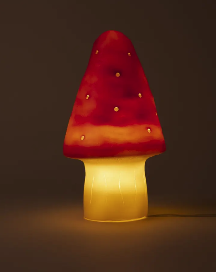 heico by egmont small mushroom lamp - brick red