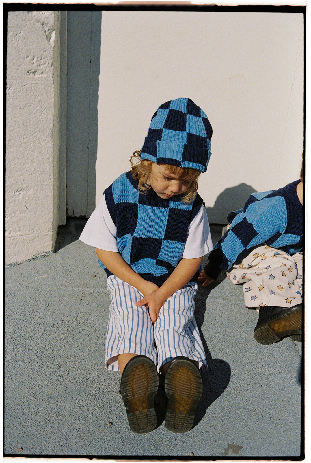 sunday siblings ninch pants - blue stripes (pre order)