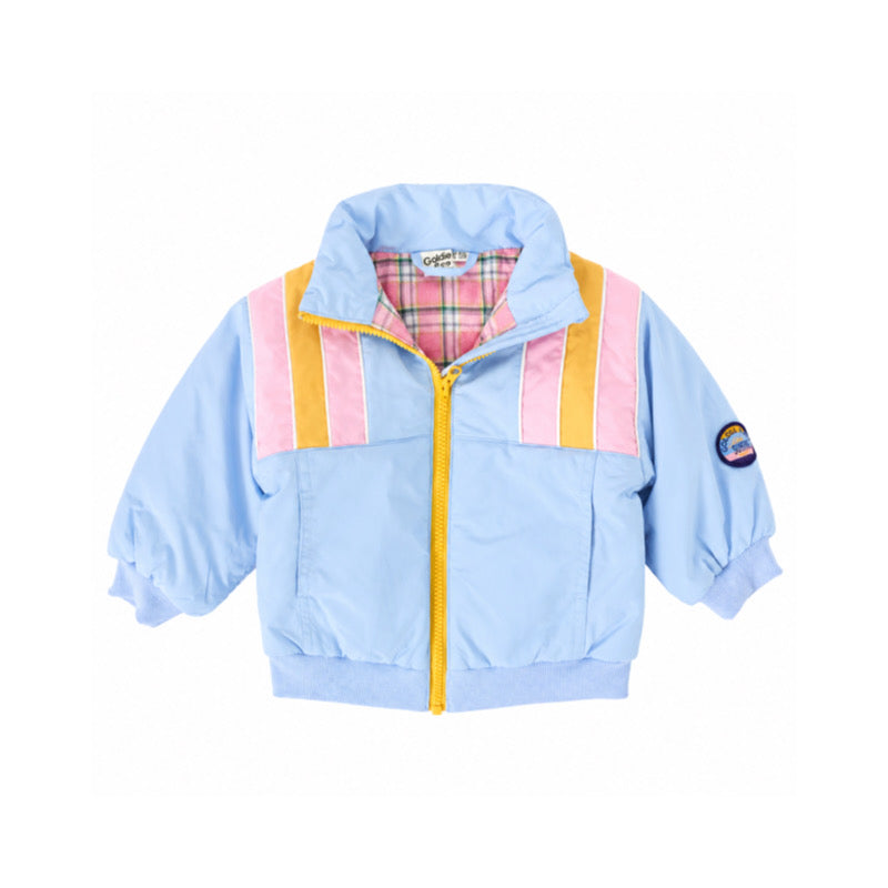 goldie + ace jordan jacket - sky blue / pink