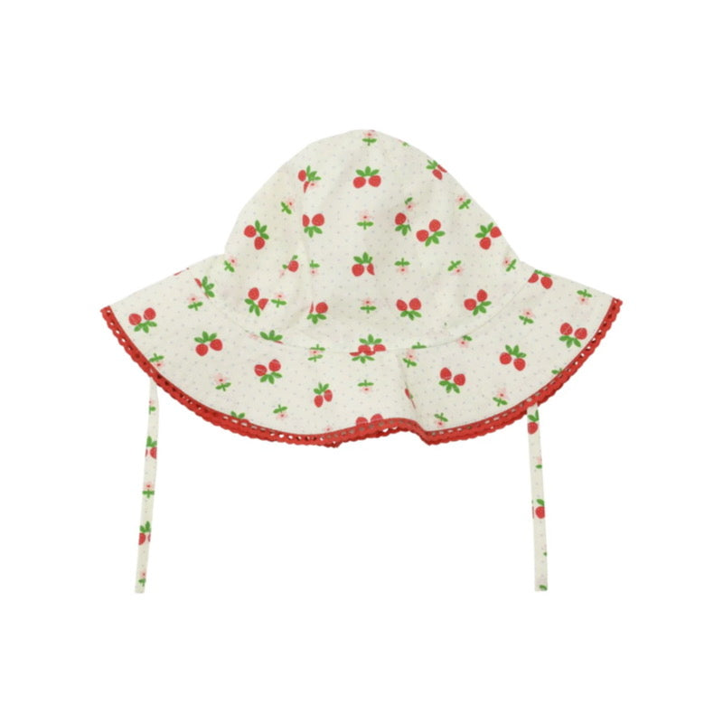 flöss sofia sunhat - soft white berry