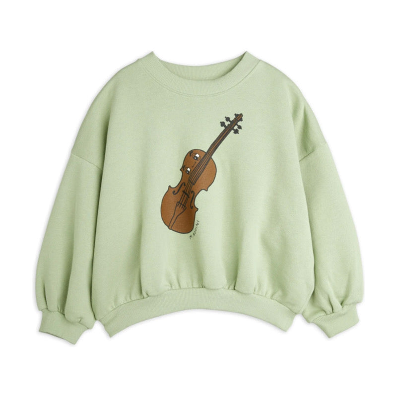 mini rodini violin sp sweater - green