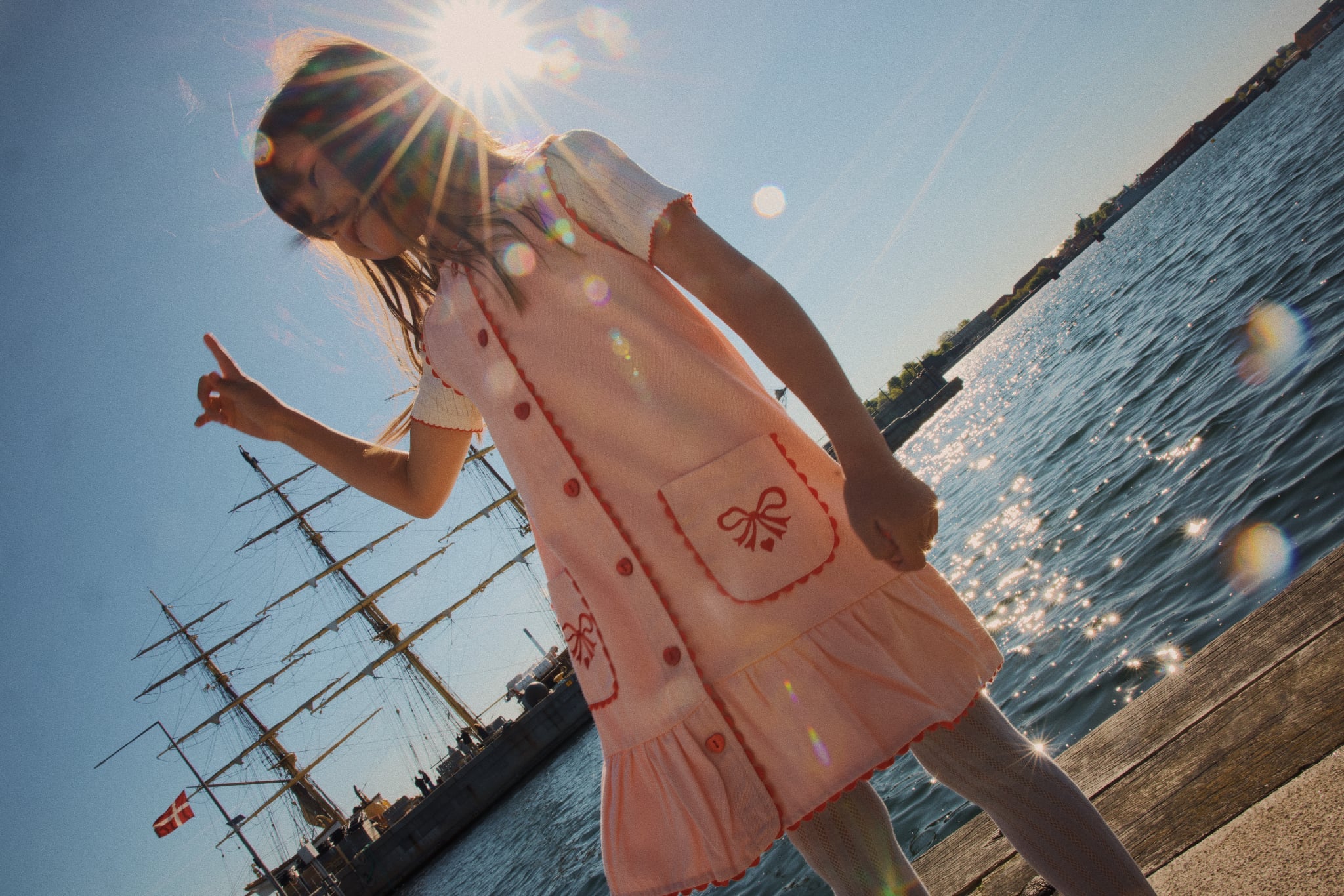 flöss elina dress - soft rose