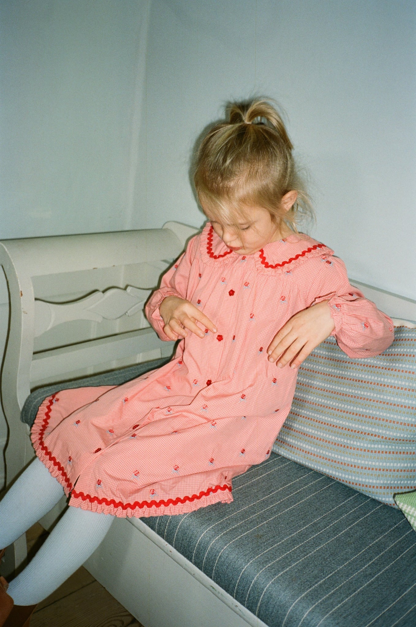 flöss sonja dress - pink rose gingham (pre order)