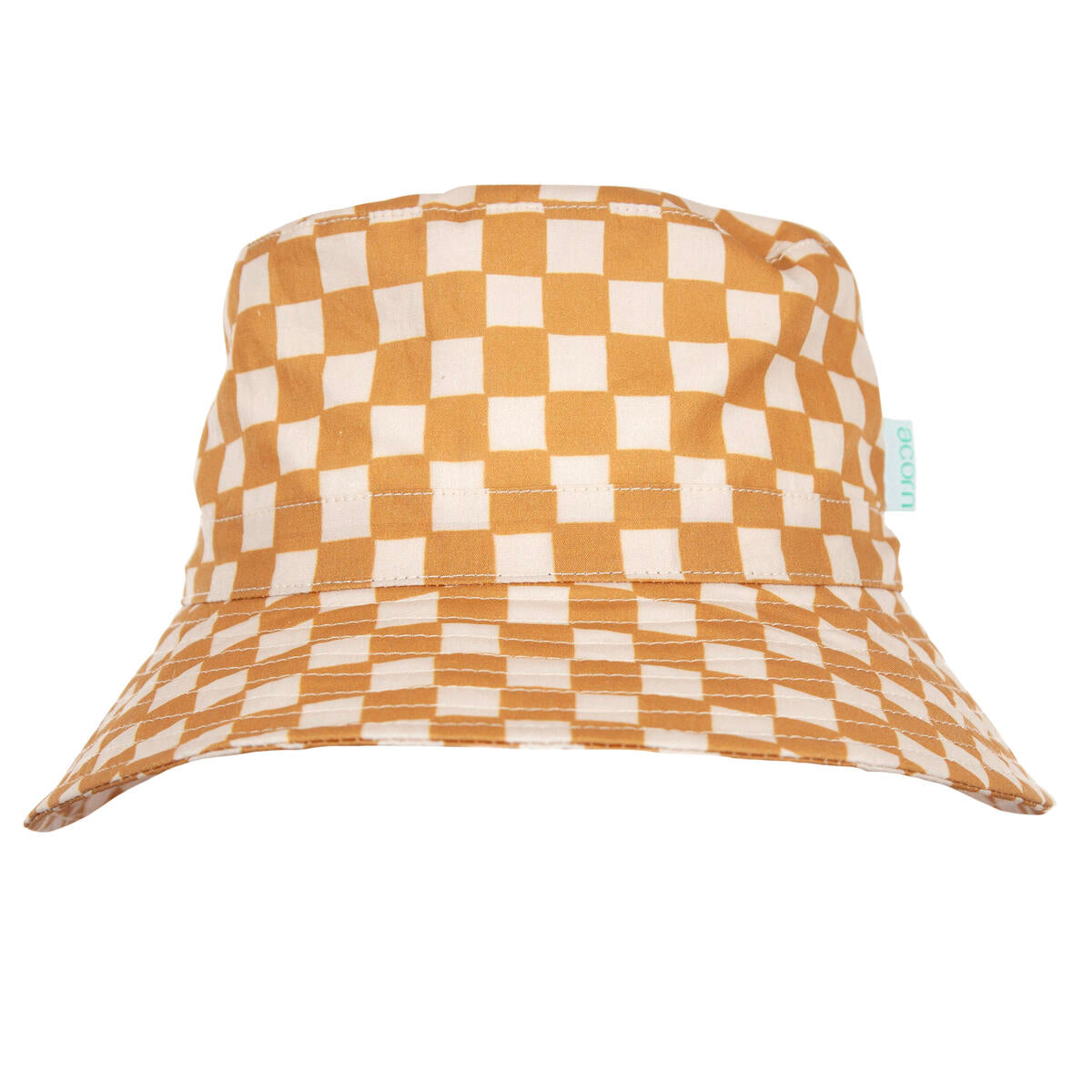 acorn kids checkmate wide brim bucket hat