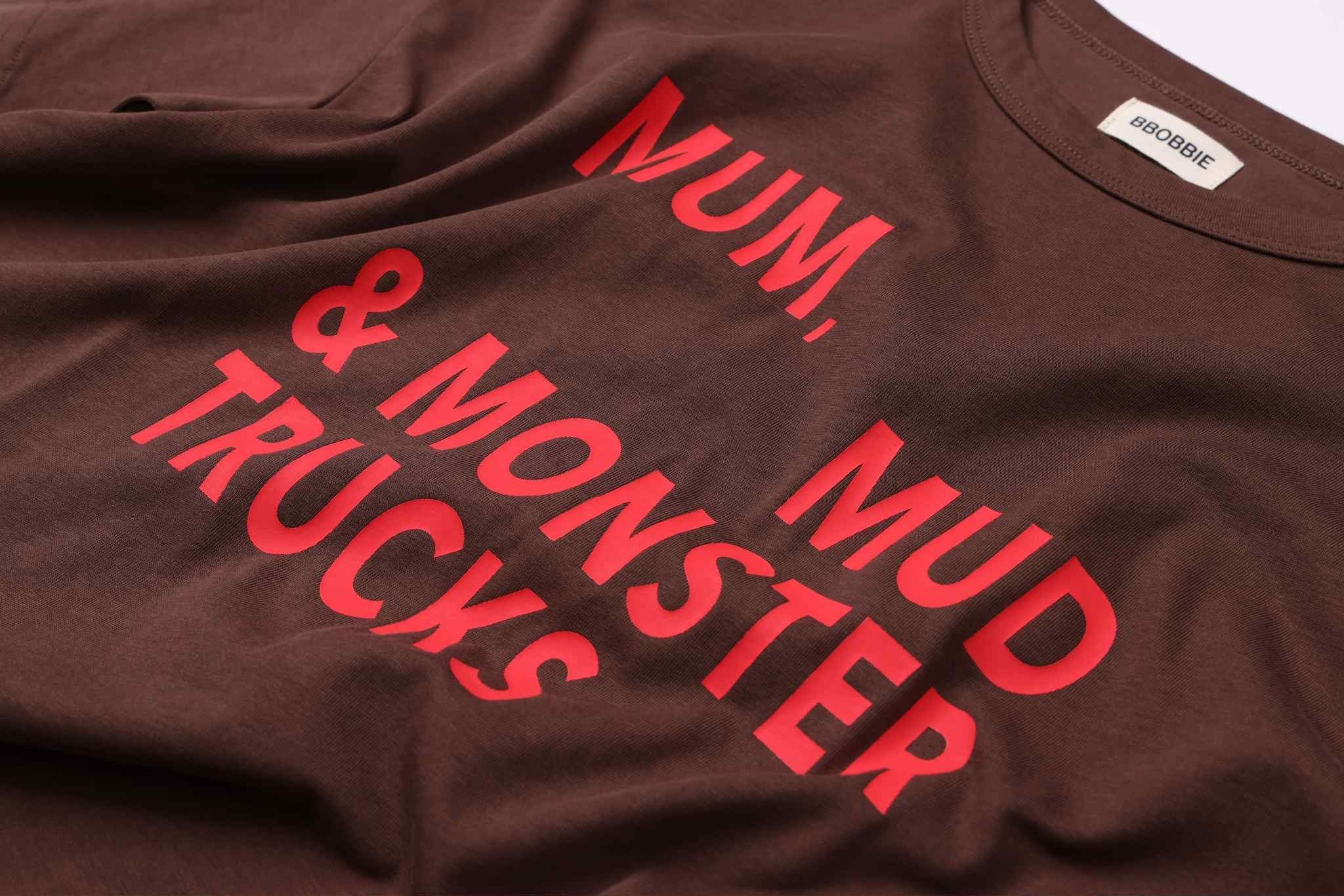 bbobbie mmm tee - brown with red