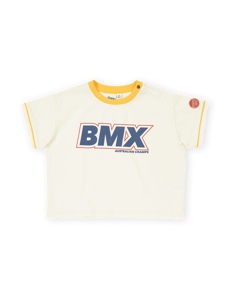 goldie + ace oversized bmx t-shirt - antique white
