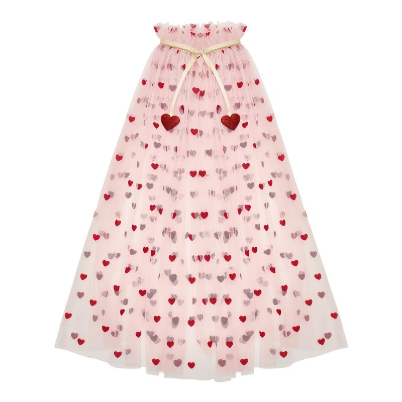 mimi & lula heart print cape