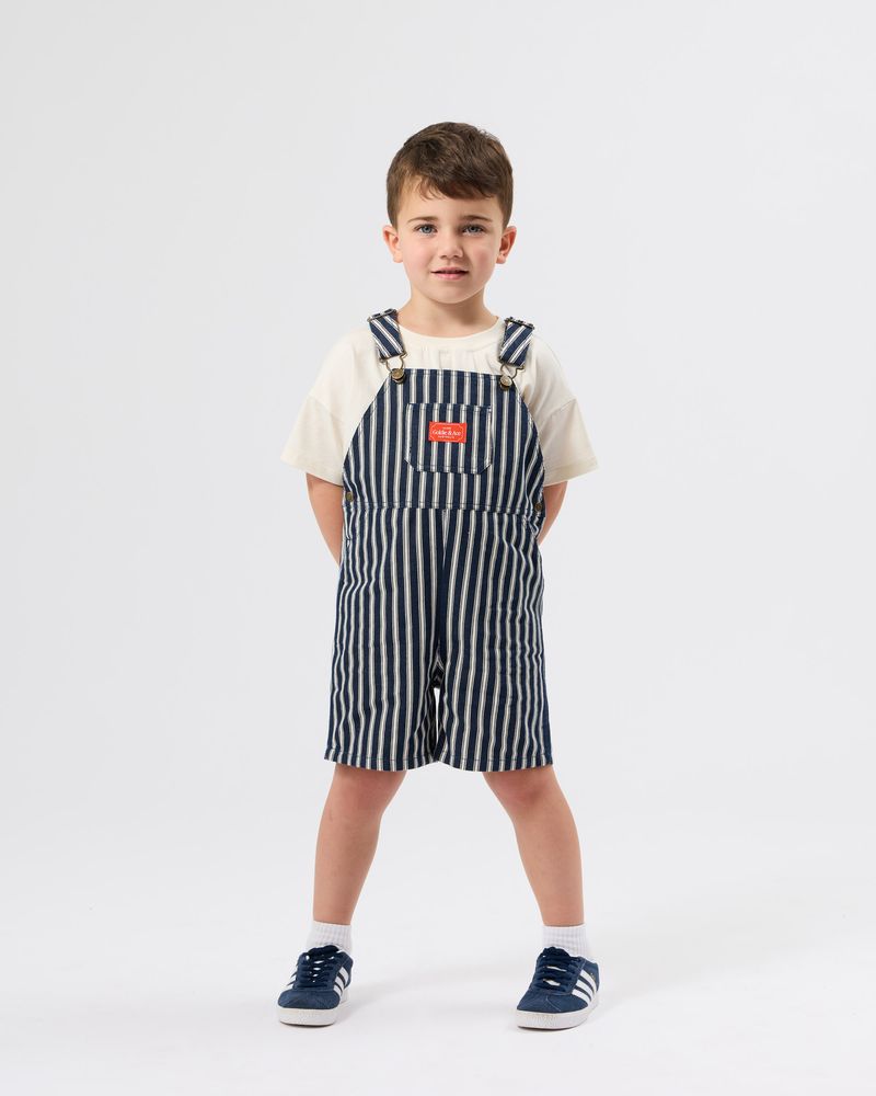 goldie + ace denim railroad burton overalls