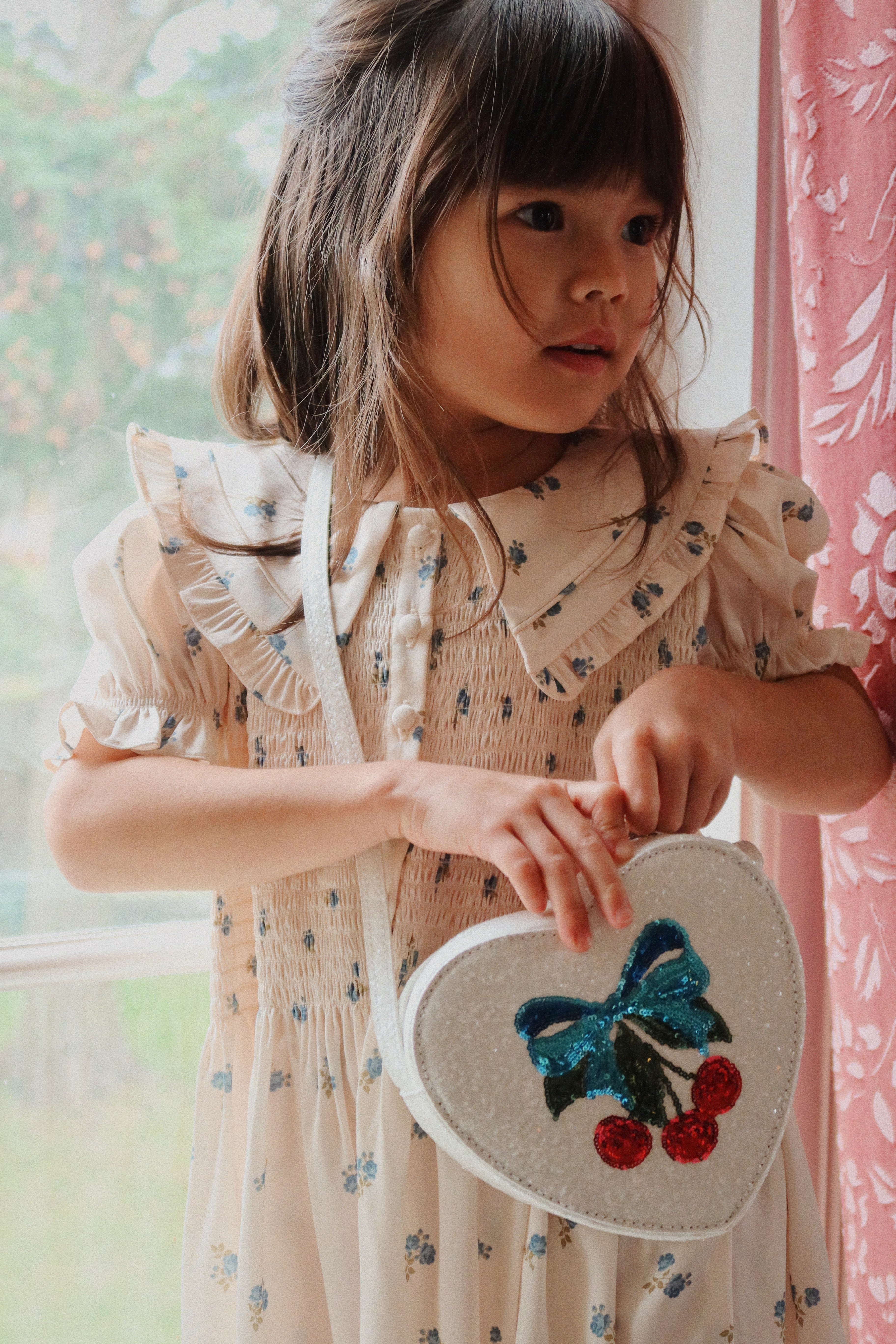 konges slojd tut celebration shoulder bag - eggnog cherry