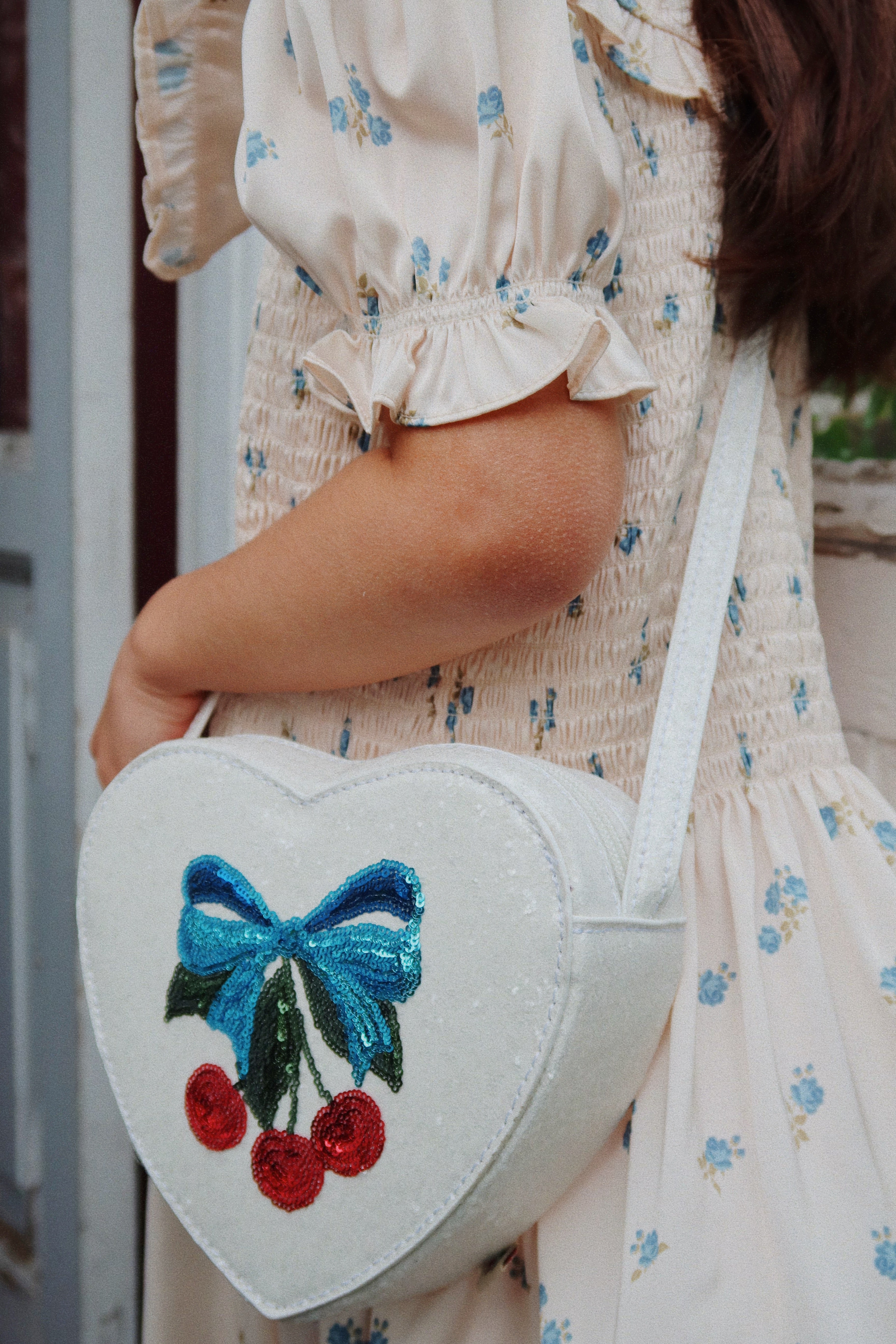 konges slojd tut celebration shoulder bag - eggnog cherry