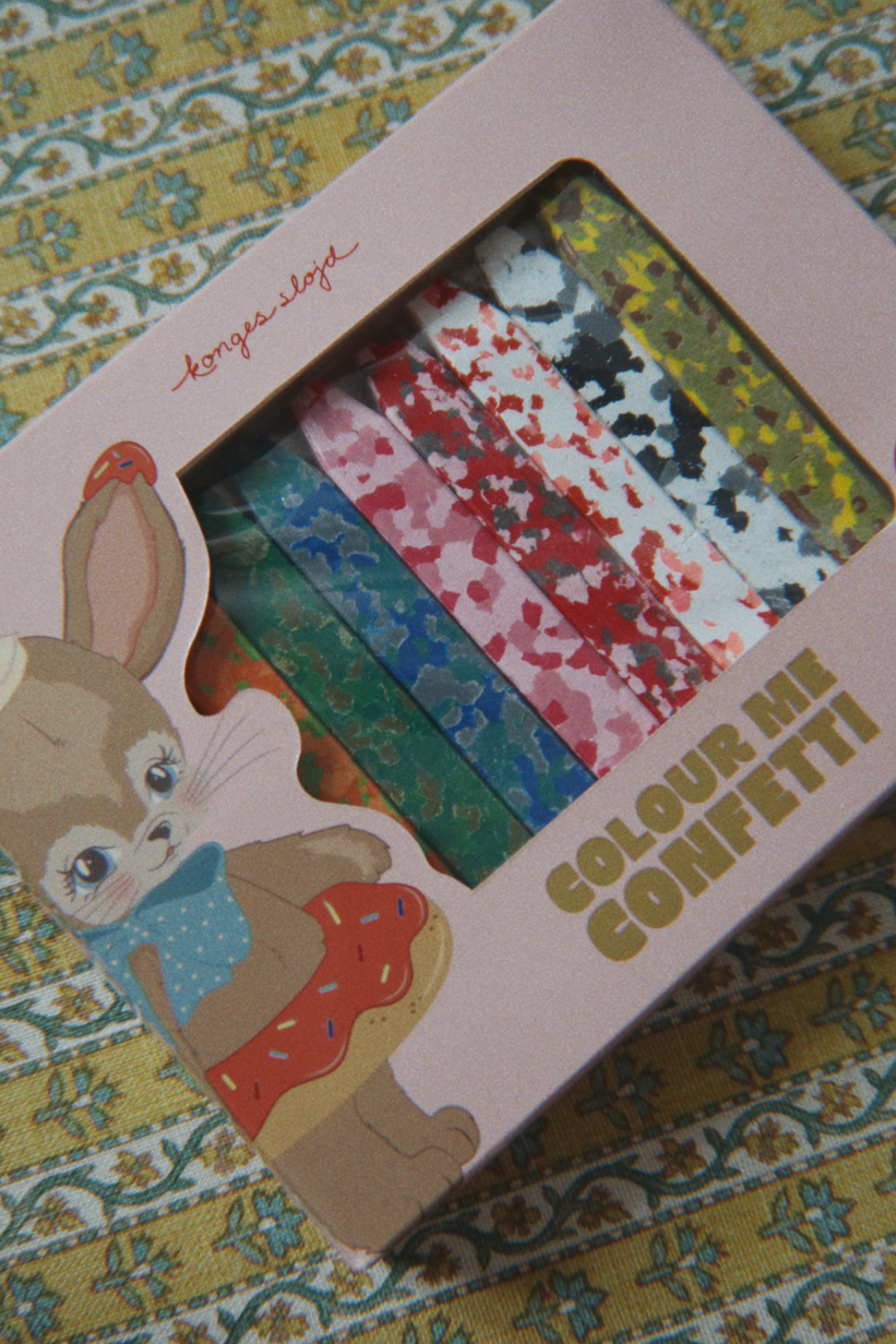 konges slojd confetti crayons - bunny (pre order)