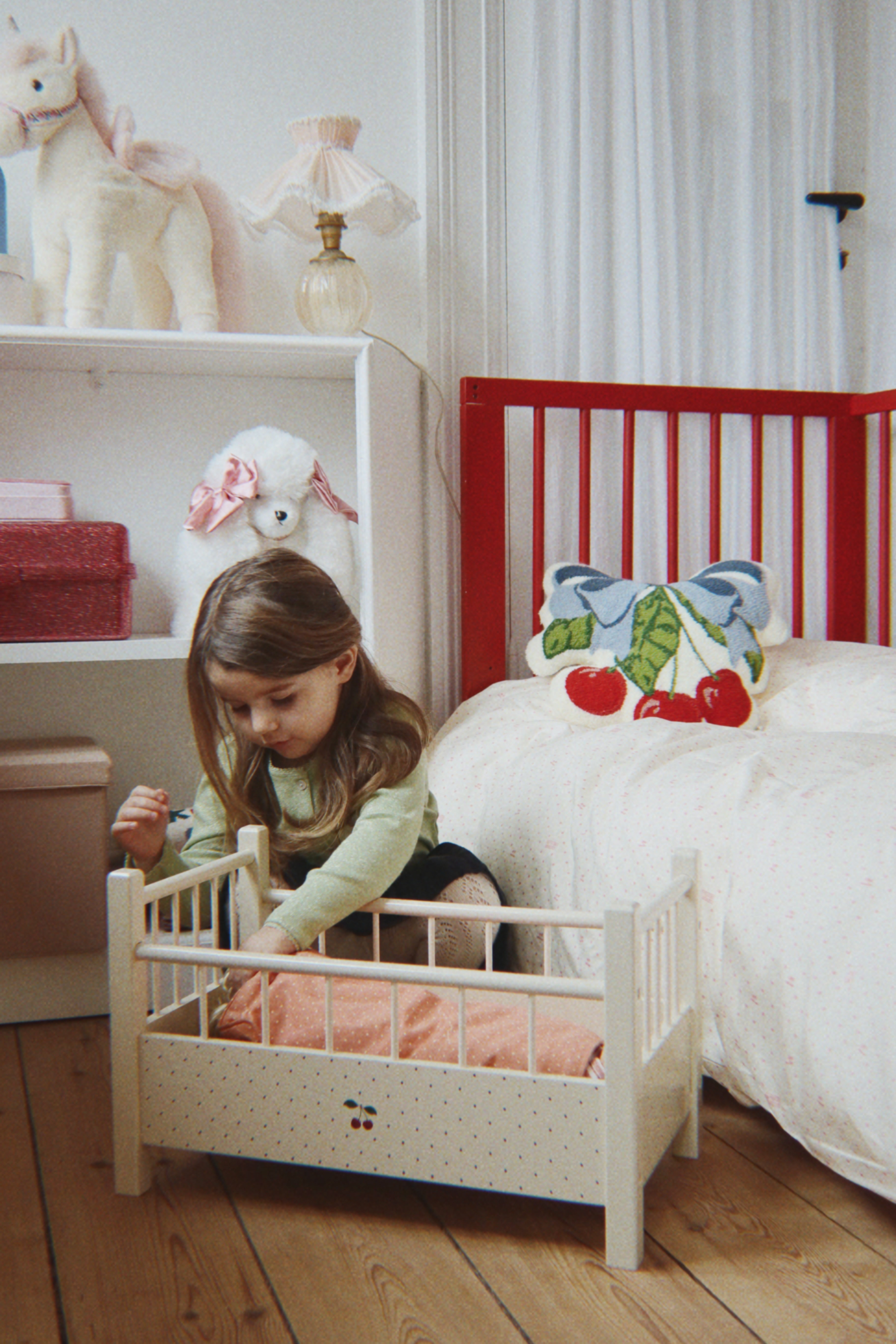 konges slojd doll bed - big cherry (pre order)