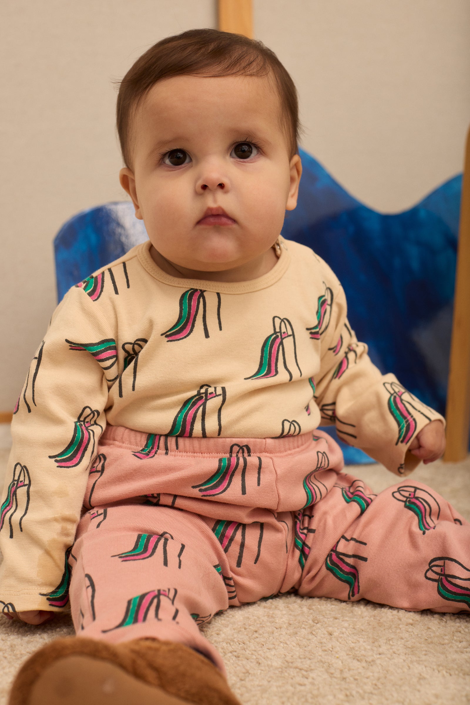 weekend house kids slides all over baby fleeced leggings