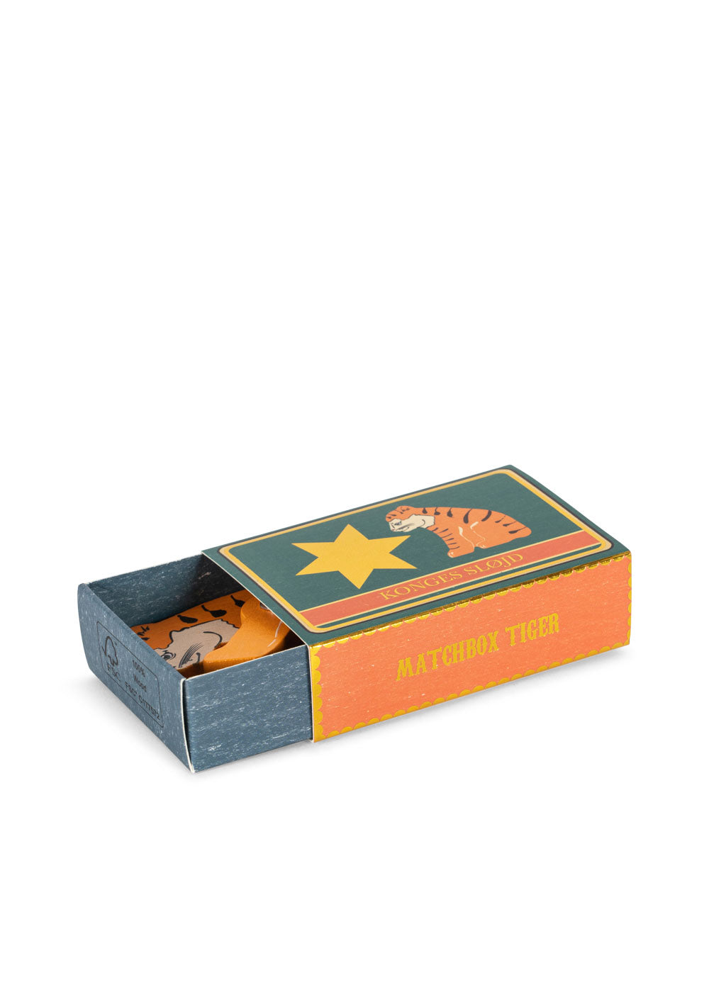konges slojd matchbox animal fsc - tiger
