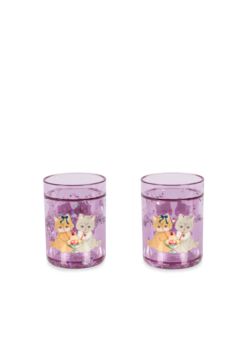 konges slojd 2 pack glitter cups - kitty gelateria (pre order)