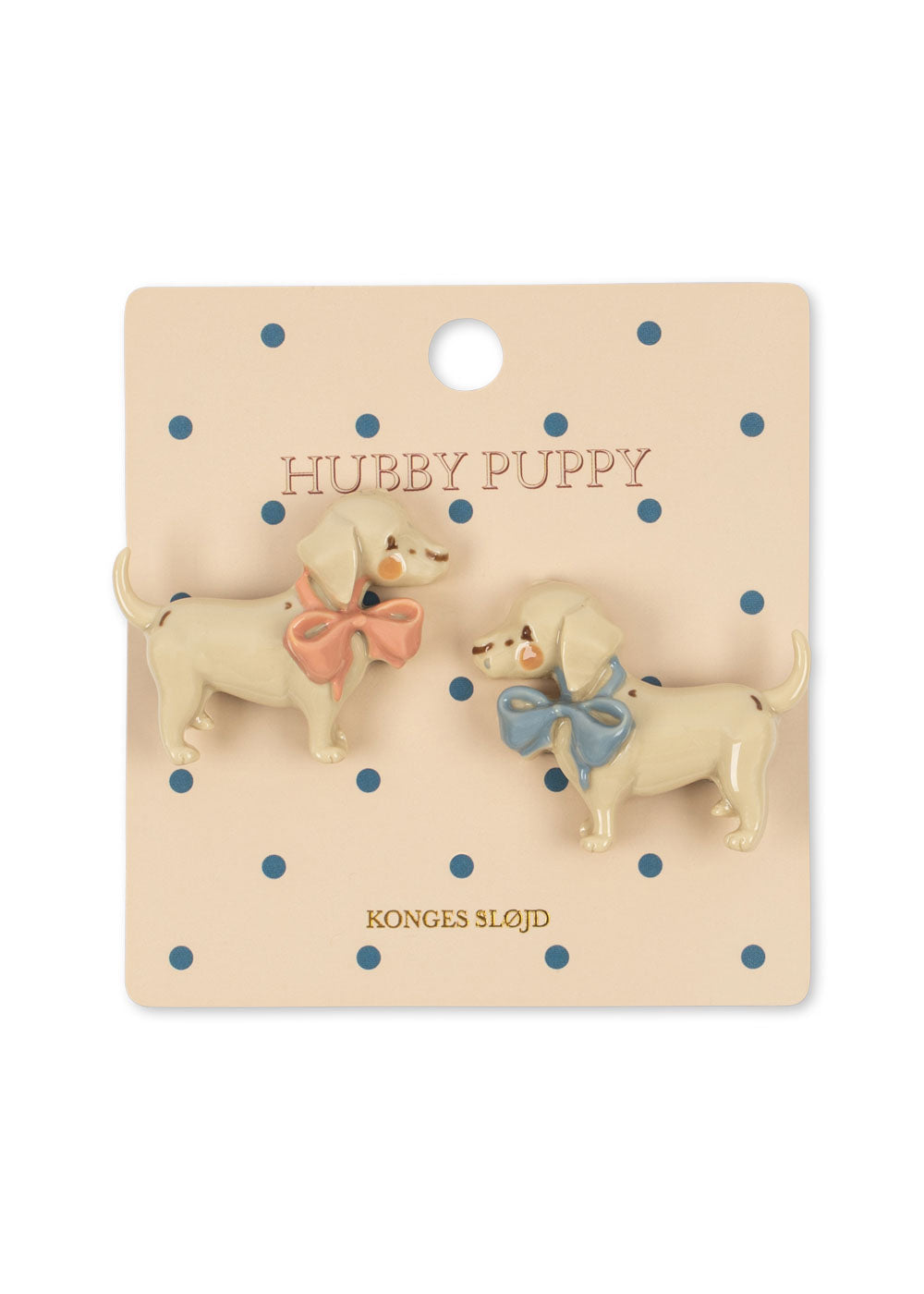 konges slojd 2 pack puppy hair clips - creme brulee (pre order)