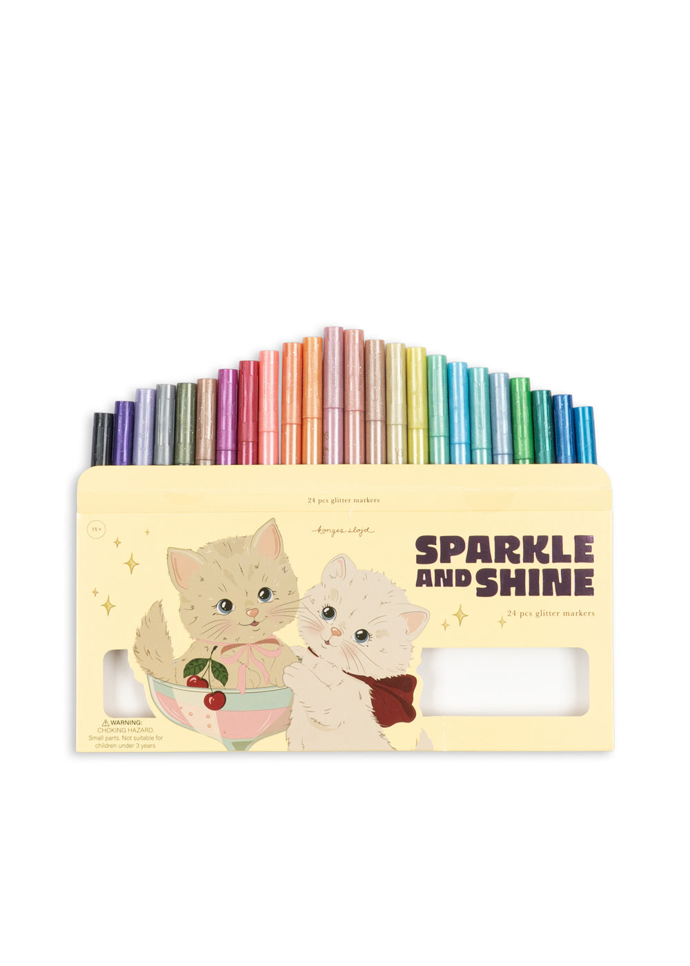 konges sløjd glitter markers - 24 pcs