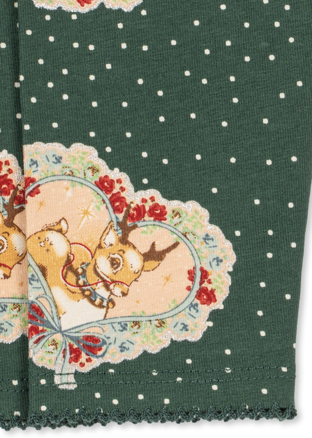 konges slojd basic body / pants set gots - deer diary green (pre order)