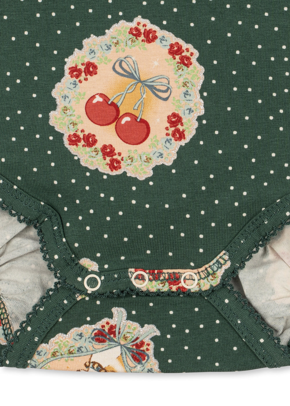 konges slojd basic body / pants set gots - deer diary green (pre order)