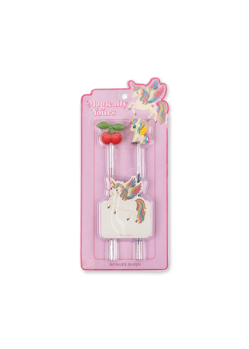 konges sløjd pencil friends - cherry / unicorn