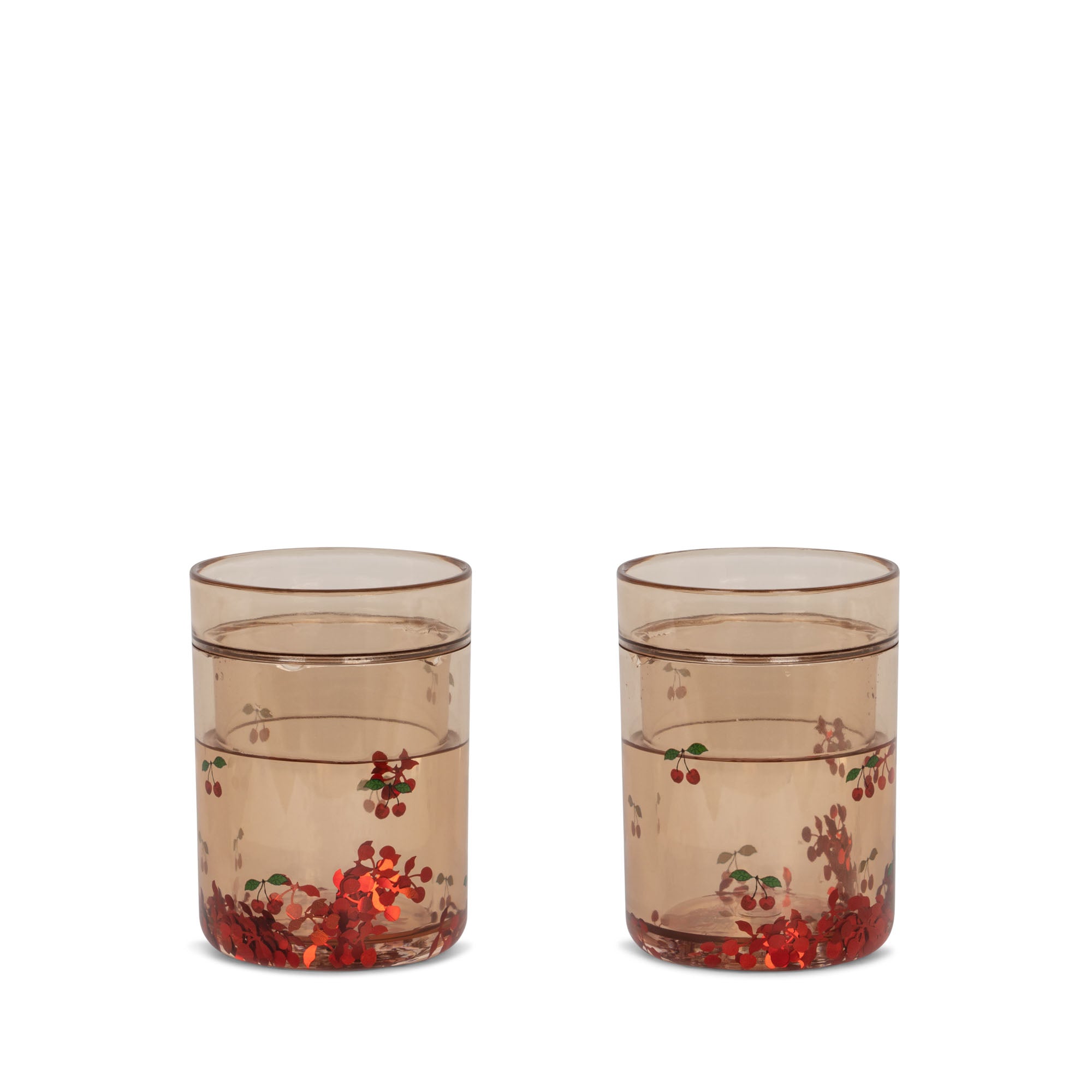 konges slojd 2 pack glitter cups - cherry