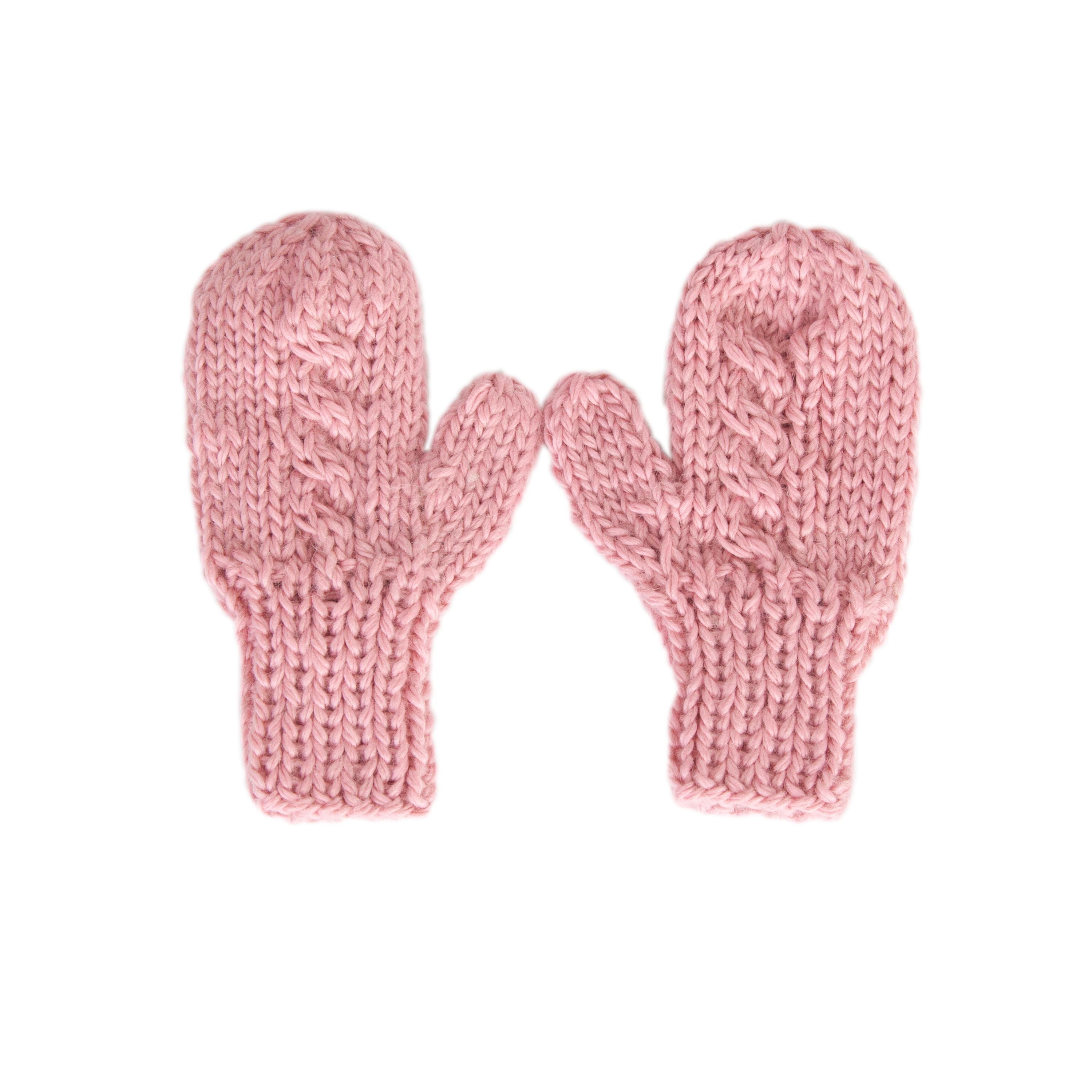 acorn kids free spirit mittens - pink