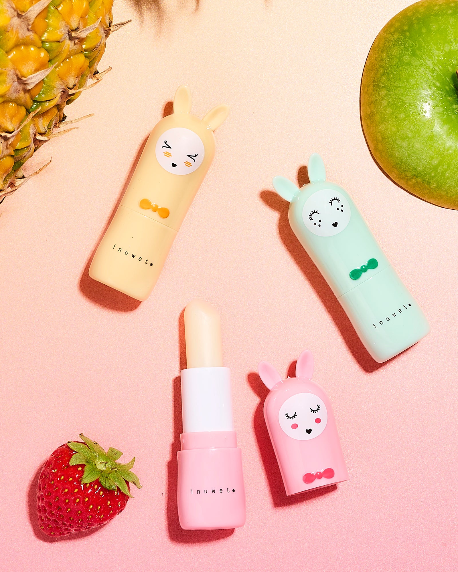 inuwet lip balm - pineapple yellow