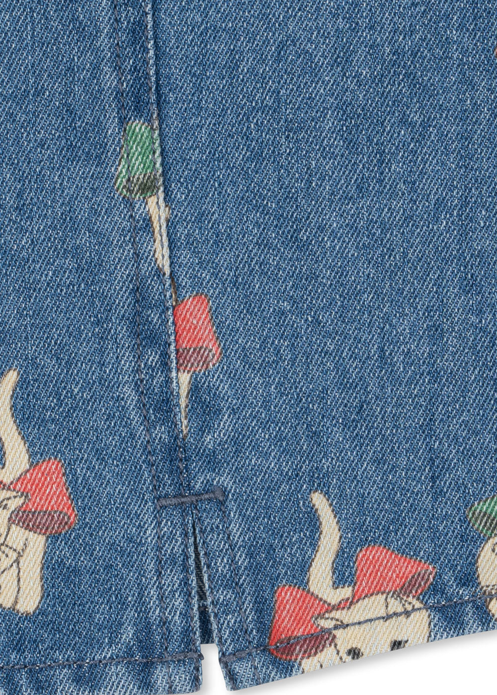 konges slojd magot dress gots - bow kitty denim