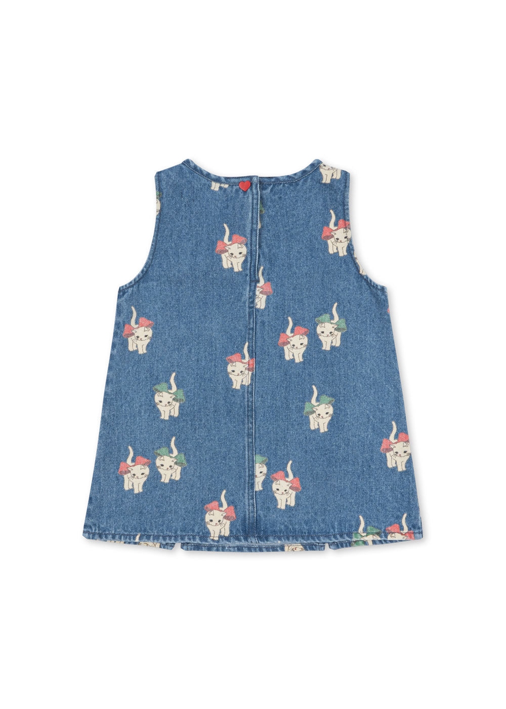 konges slojd magot dress gots - bow kitty denim