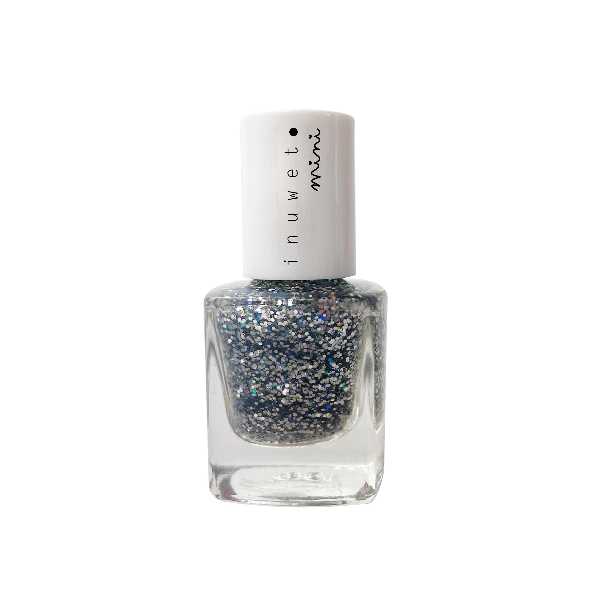 inuwet water based nail polish - silver vanilla