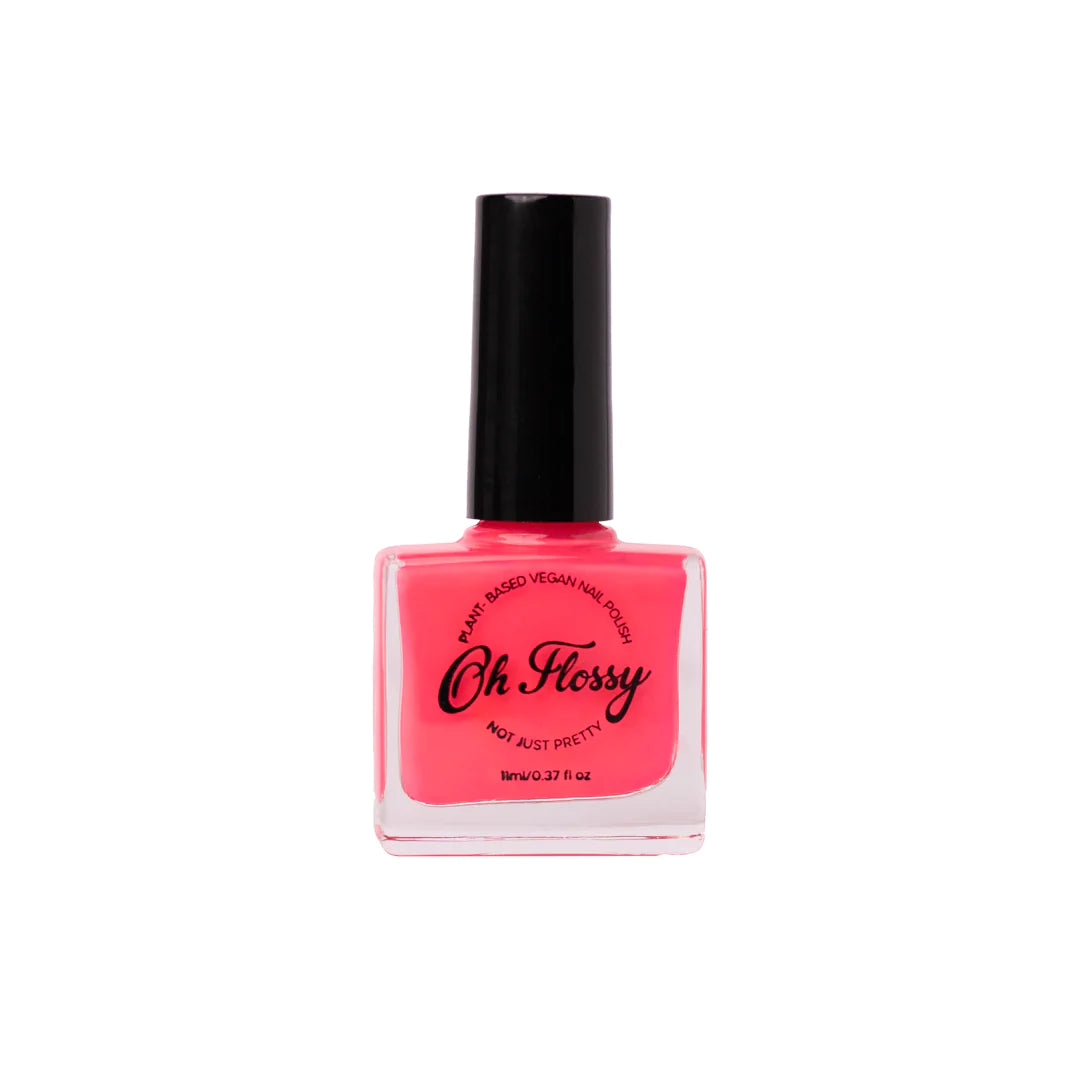 oh flossy nail polish - hot pink