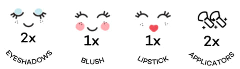 oh flossy mini makeup set