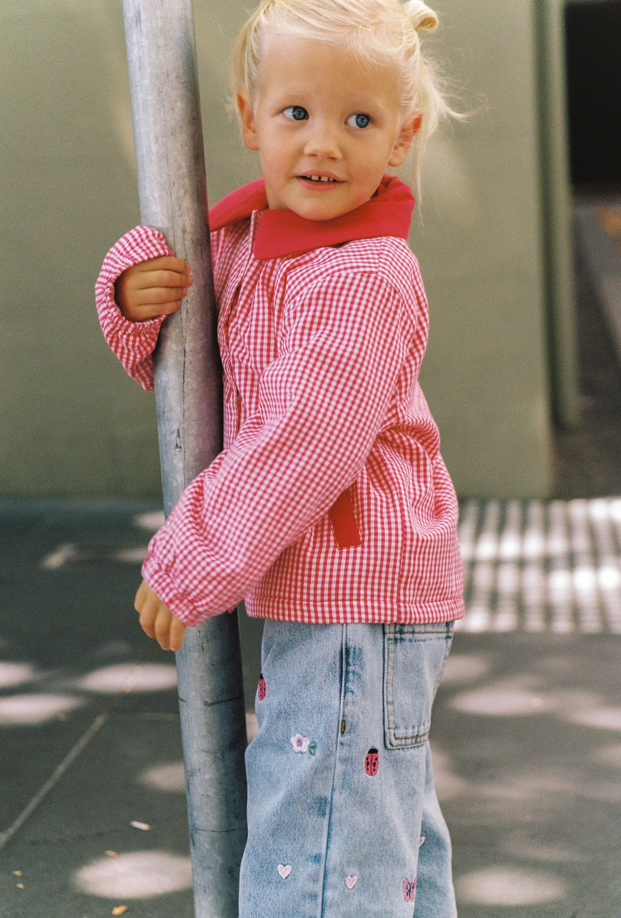 juni jnr dora blair jean - garden embroidery