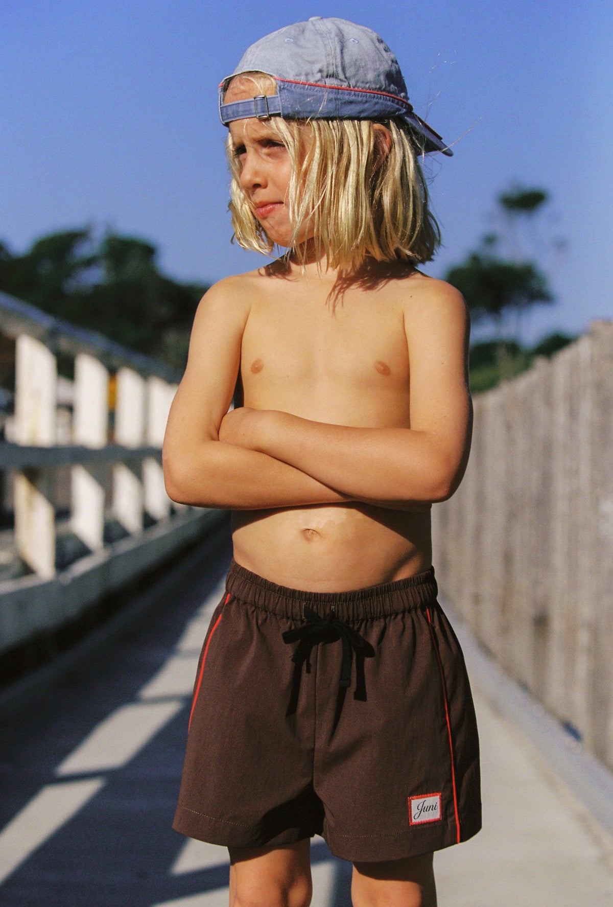 juni jnr bodhi boardshort - espresso