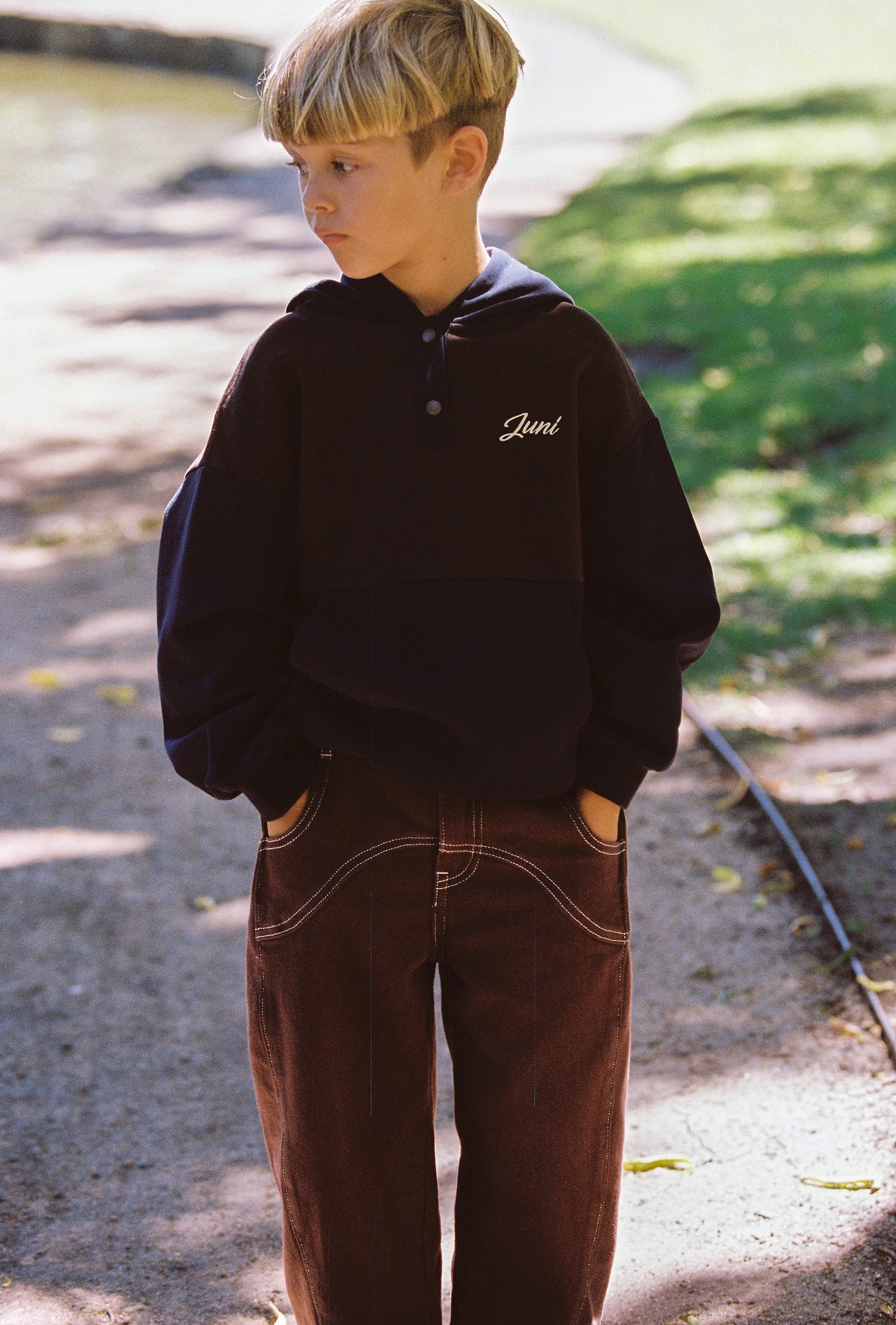 juni jnr mio hoodie - navy