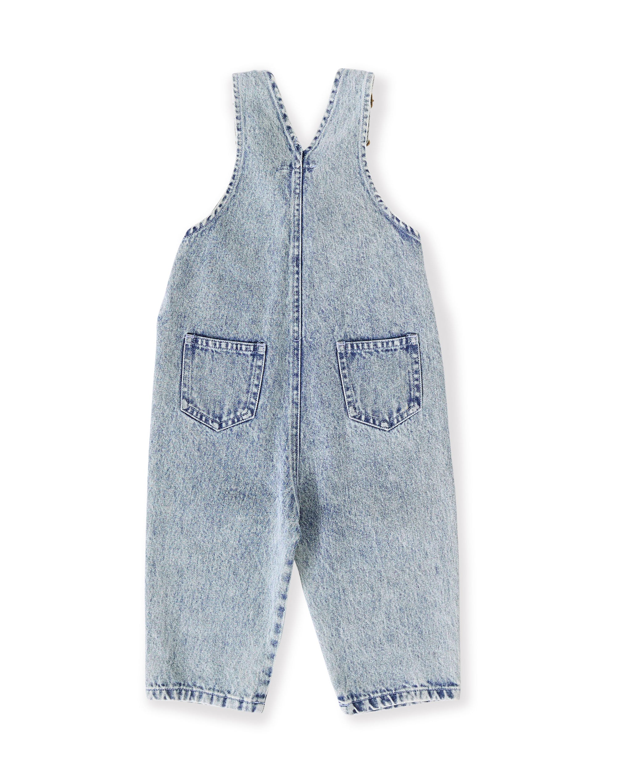 goldie + ace austin vintage washed denim overalls