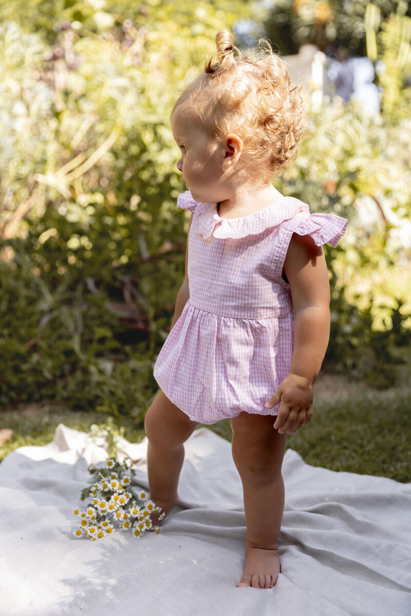 alex & ant nora playsuit - pink gingham