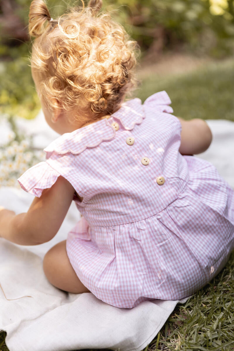 alex & ant nora playsuit - pink gingham