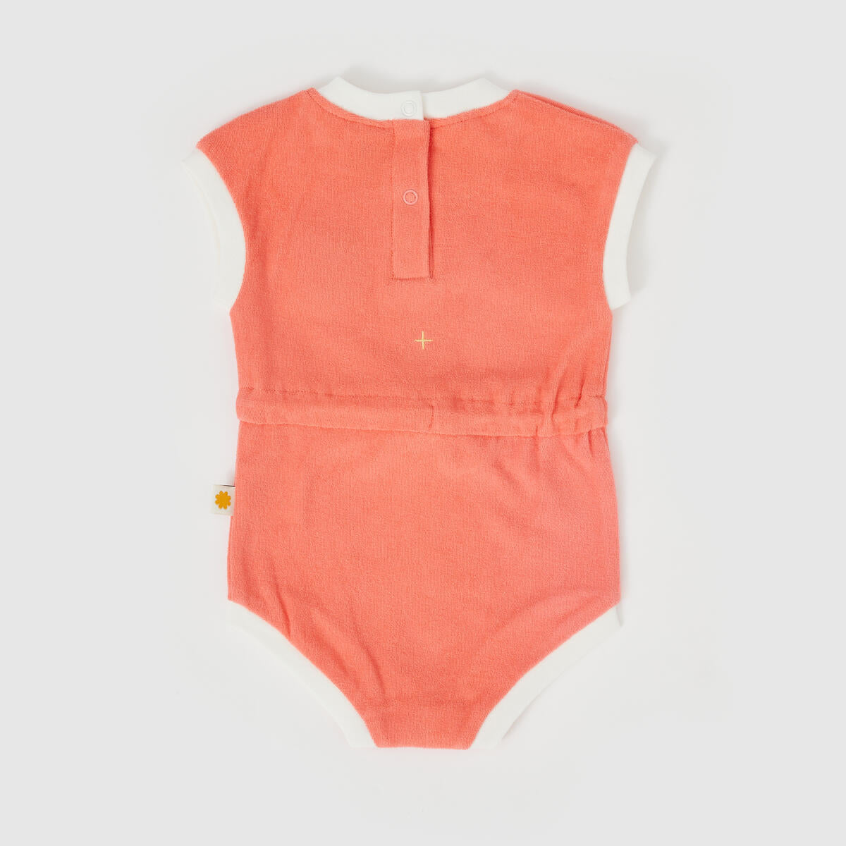 goldie + ace koala hug terry towelling romper - melon