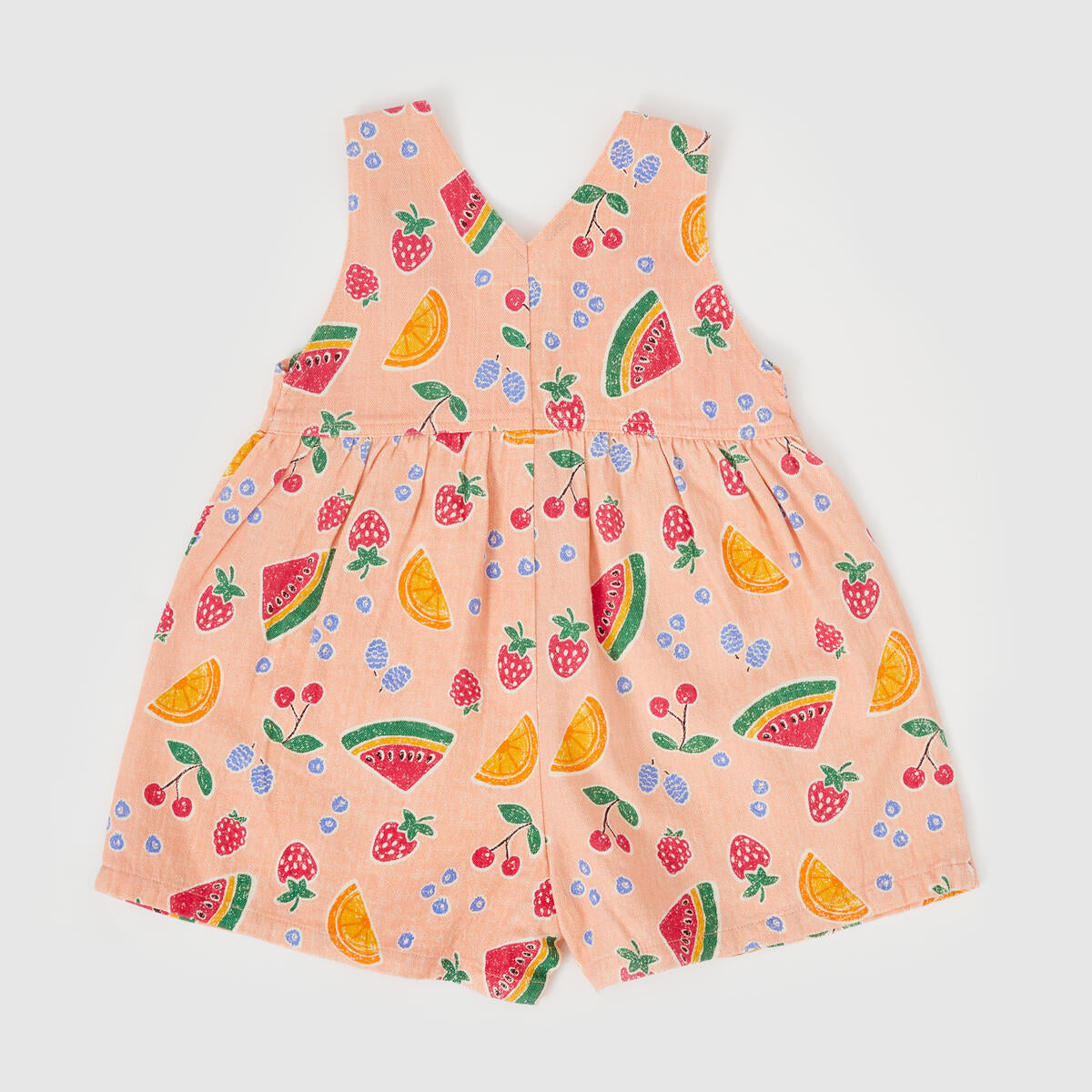 goldie + ace austin sara linen shortalls - fruit salad