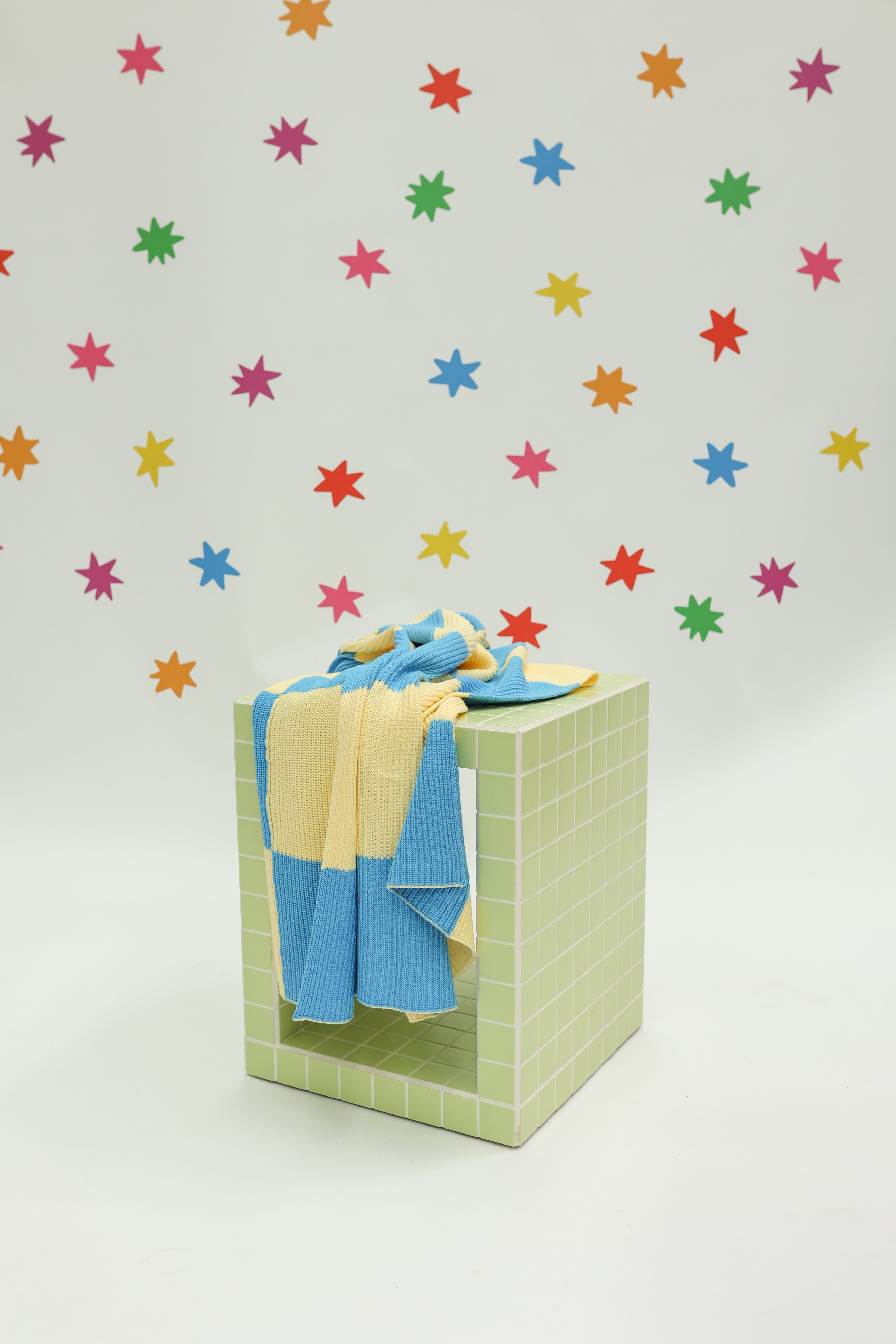 sunday siblings sunday blanket  - blue + yellow