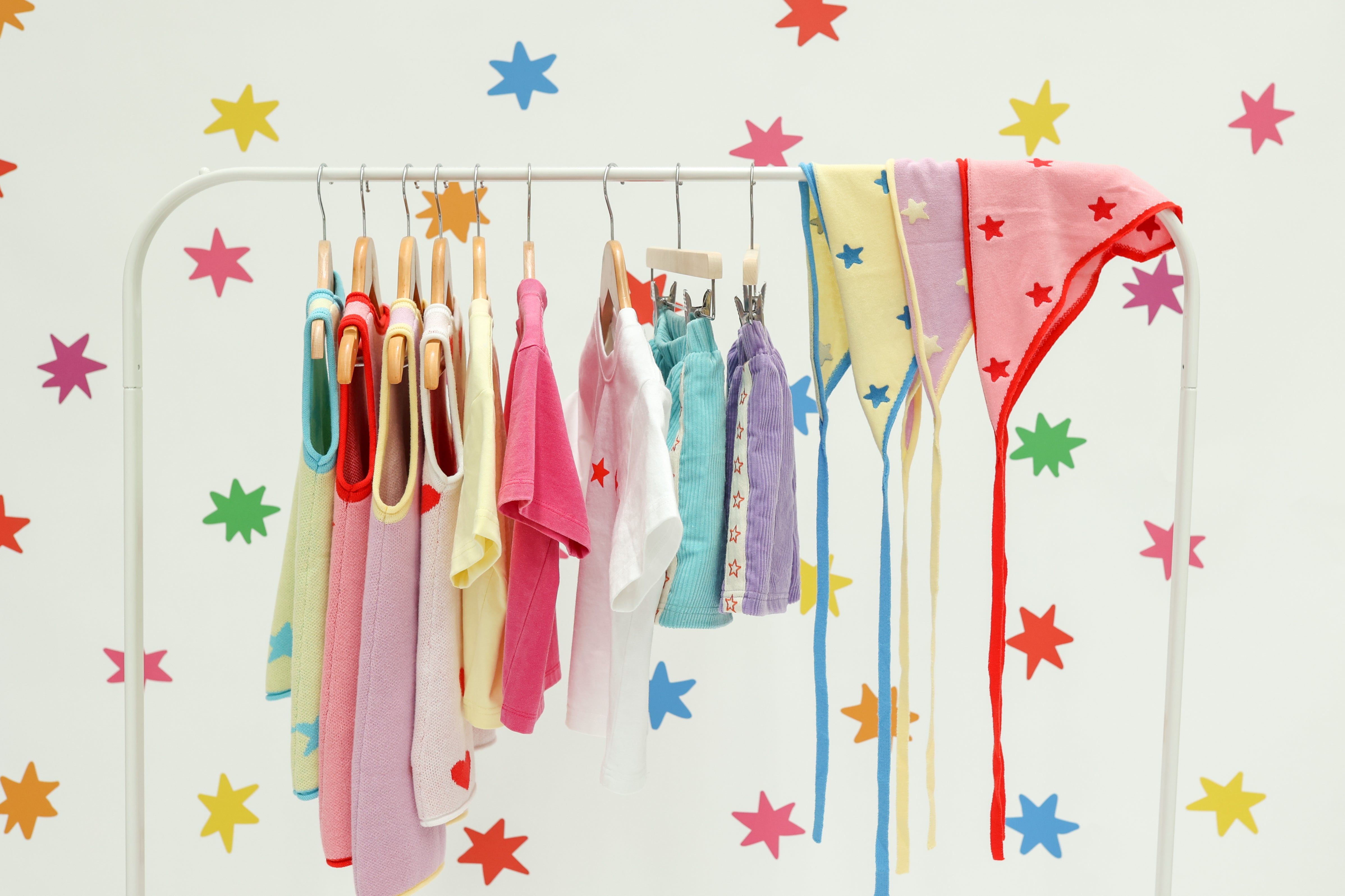 sunday siblings stars align bandana - pink + red