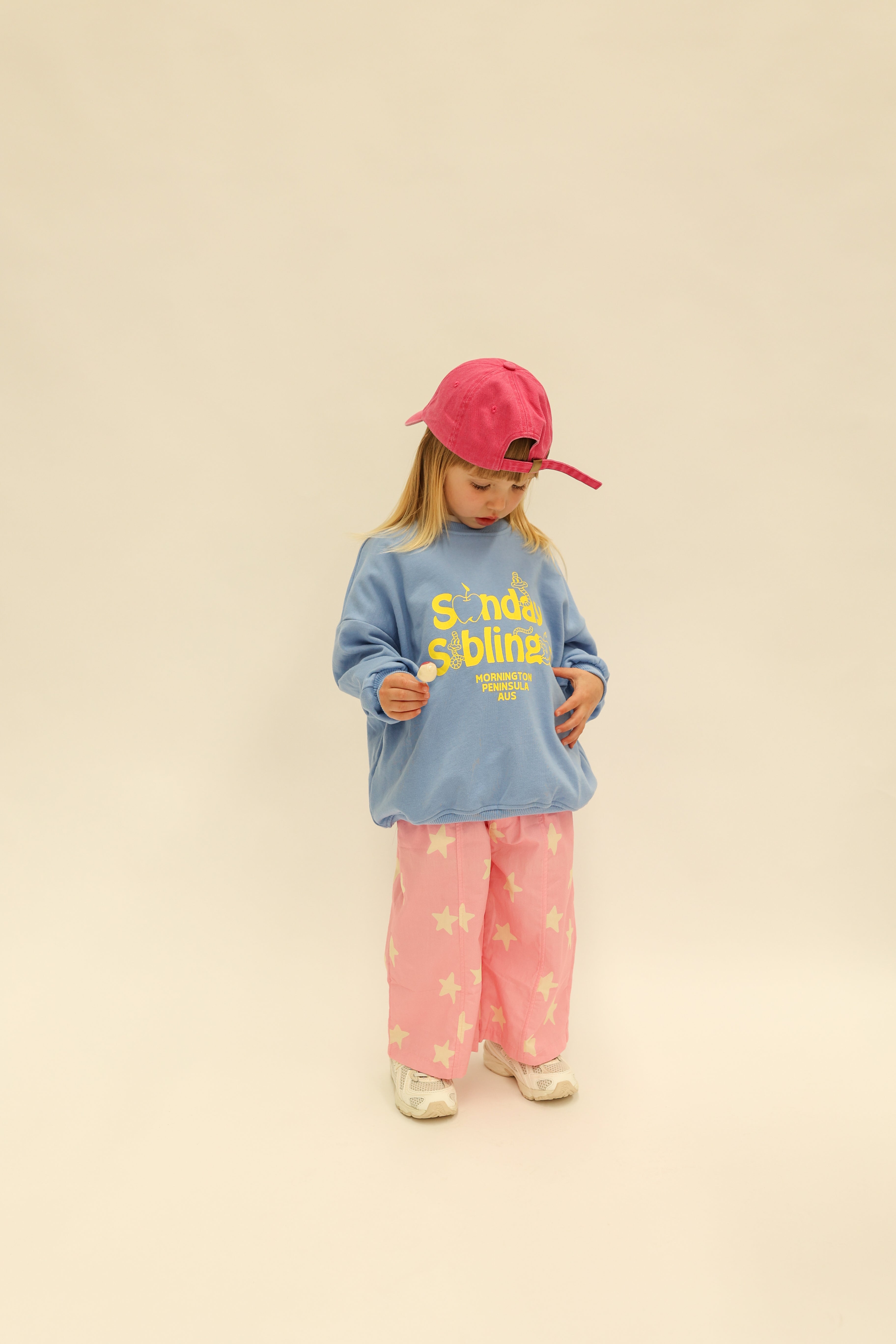 sunday siblings dusty star pants - pink