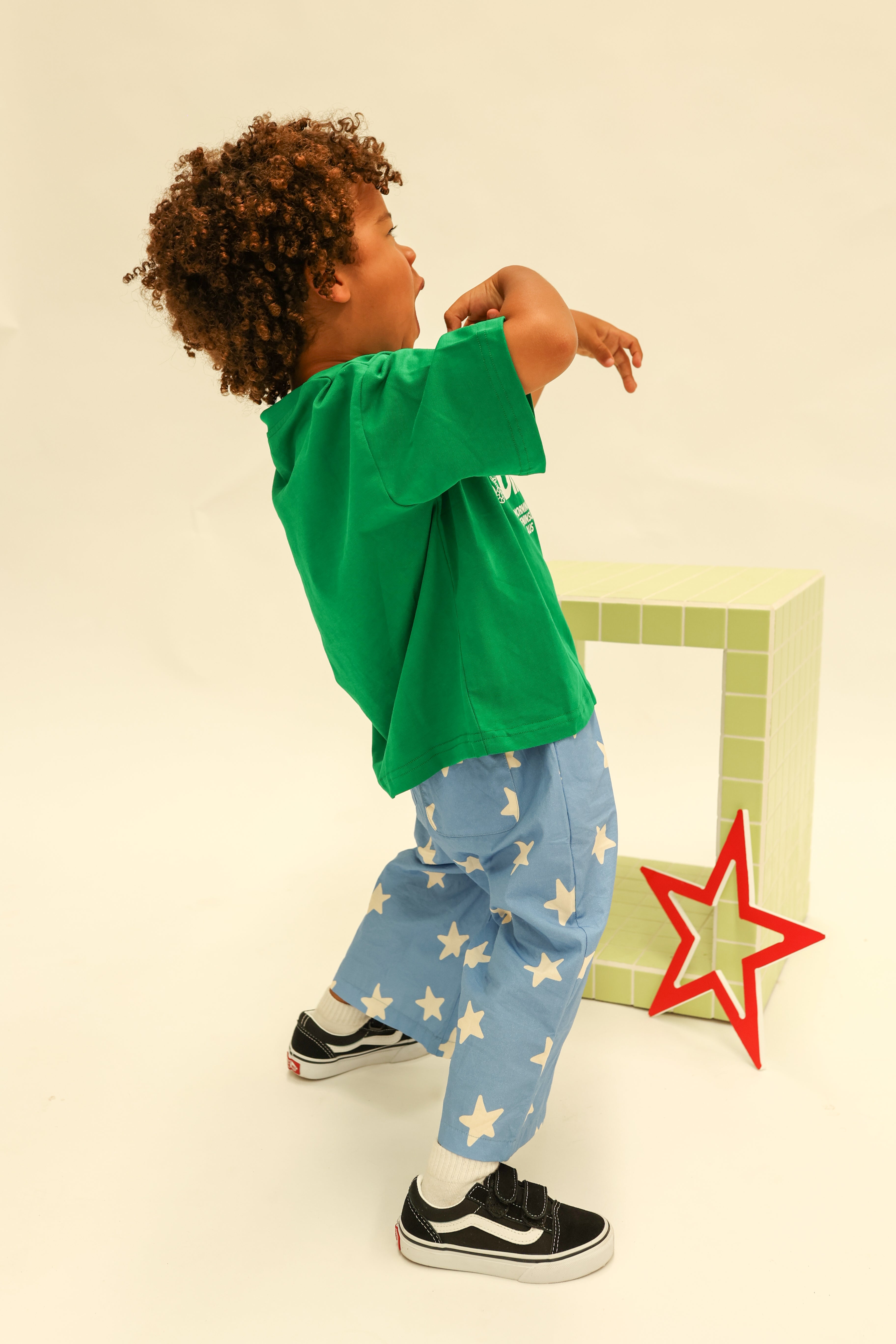 sunday siblings dusty star pants - cobalt blue