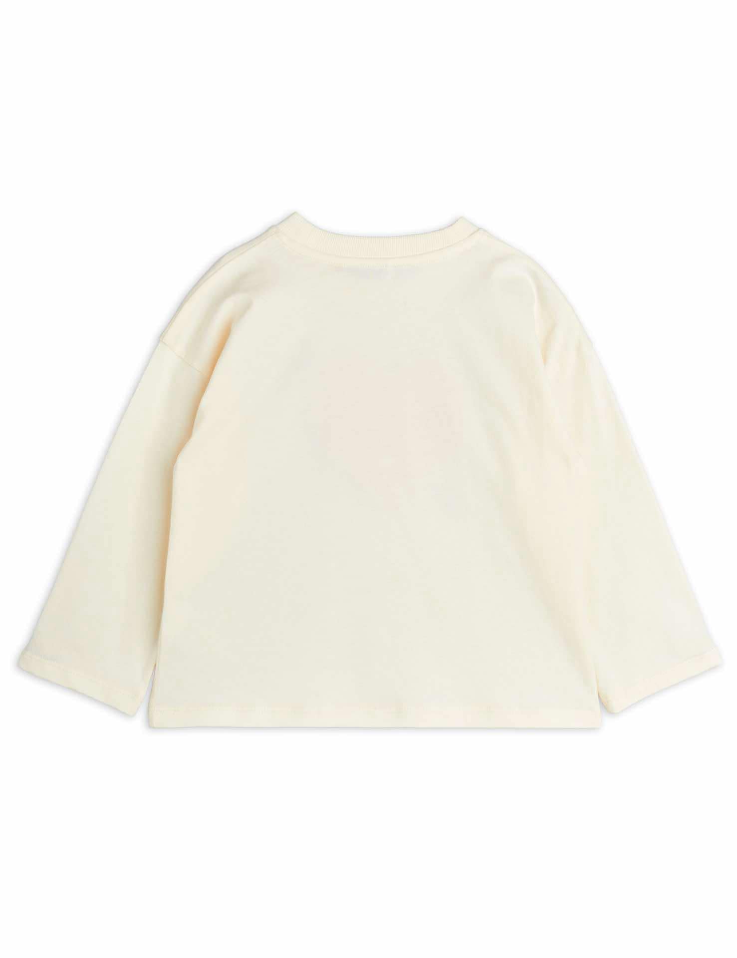 mini rodini arrowed heart sp ls tee - offwhite