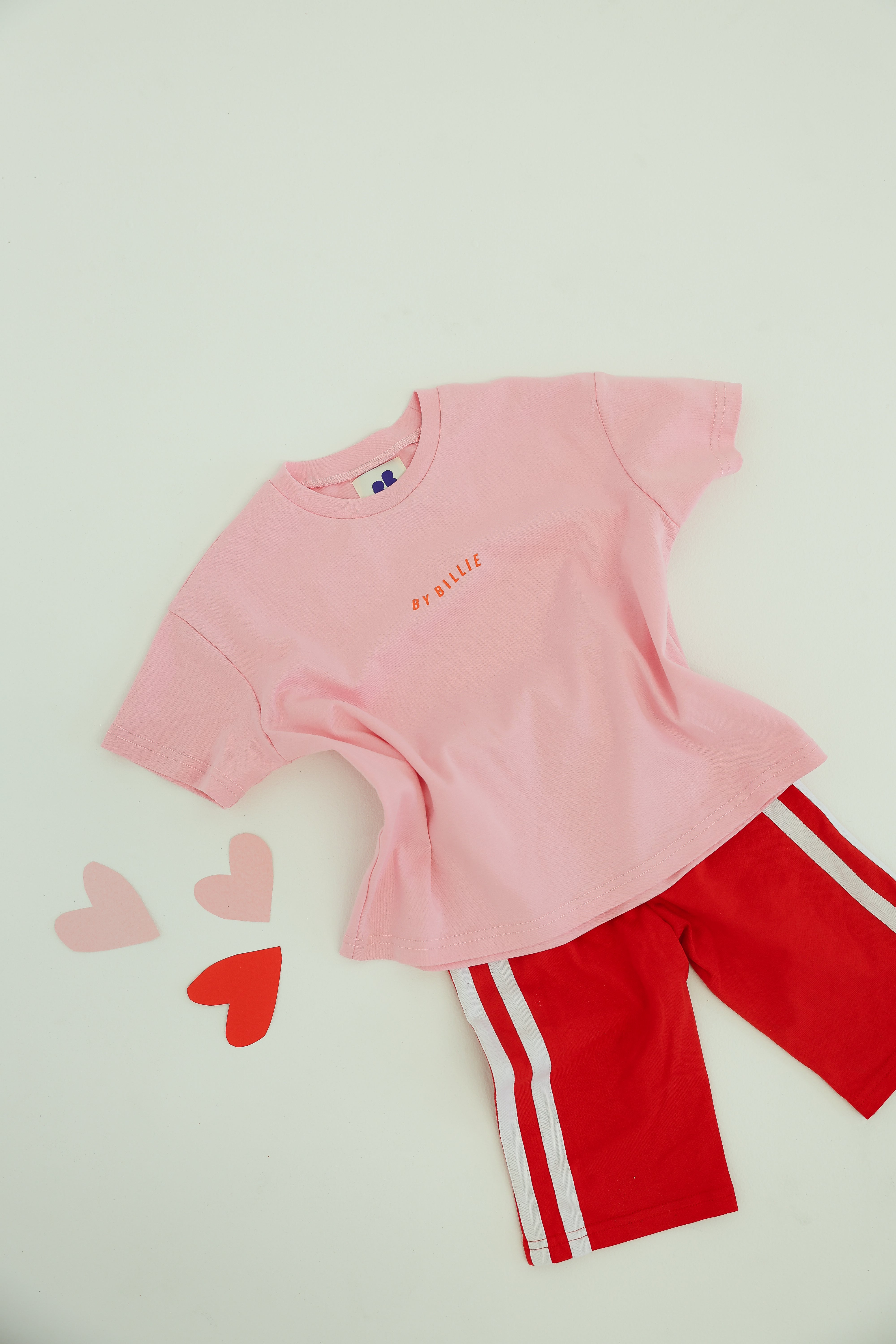by billie organic cotton wave tee - pink