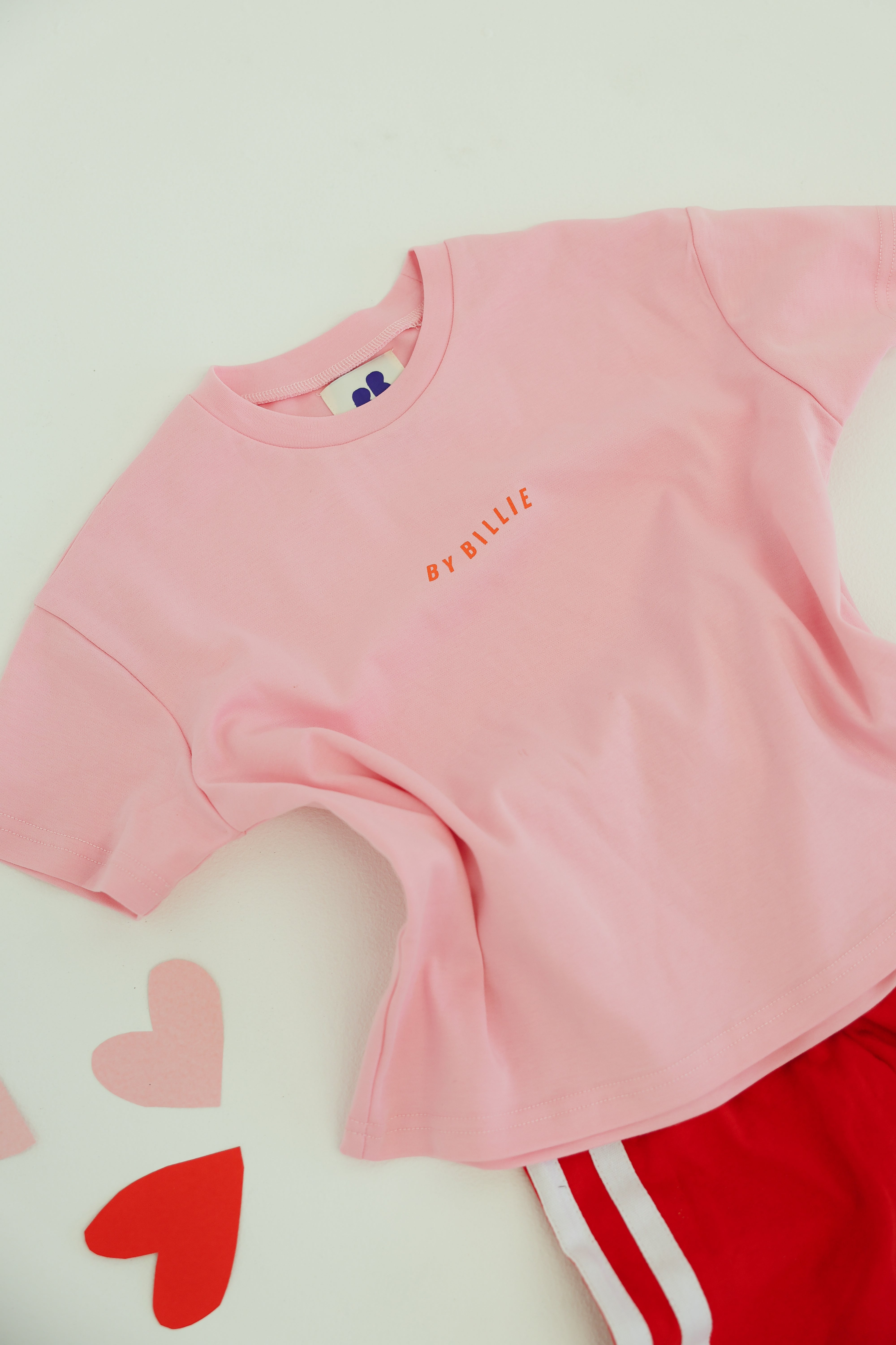 by billie organic cotton wave tee - pink