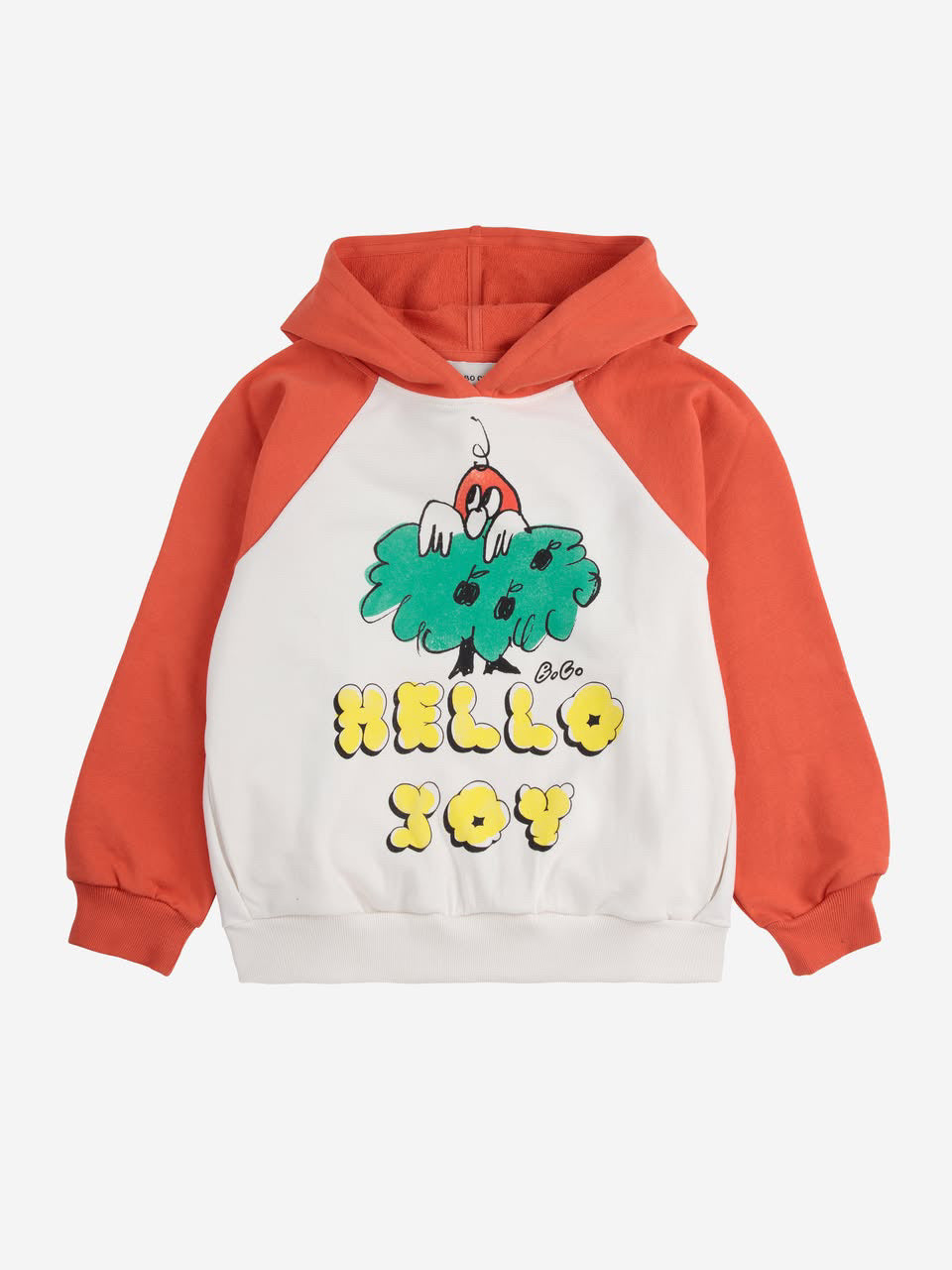 bobo choses hello joy raglan sleeves hoodie